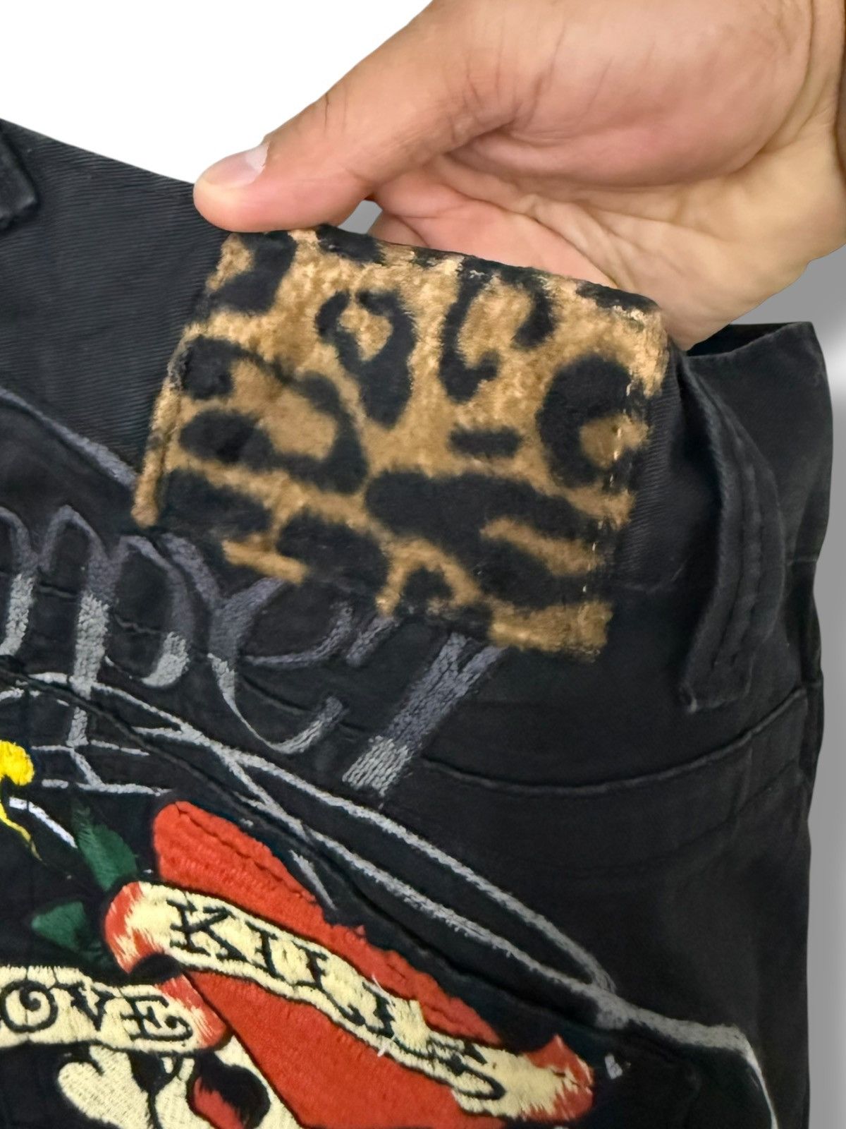 Ed Hardy RED PEPPER X ED HARDY SKULL JAPANESE BRAND DENIM Size US 36 / EU 52 - 7 Thumbnail