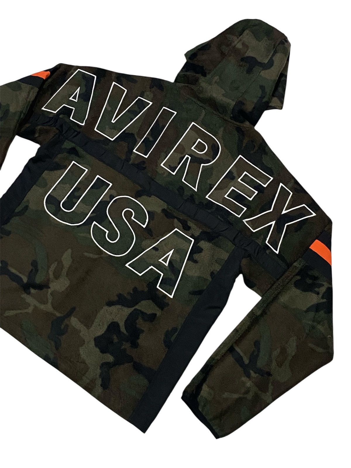 Avirex Avirex Camo Big Logo Fleece Zipper Hoodie Jacket Size US M / EU 48-50 / 2 - 21 Thumbnail