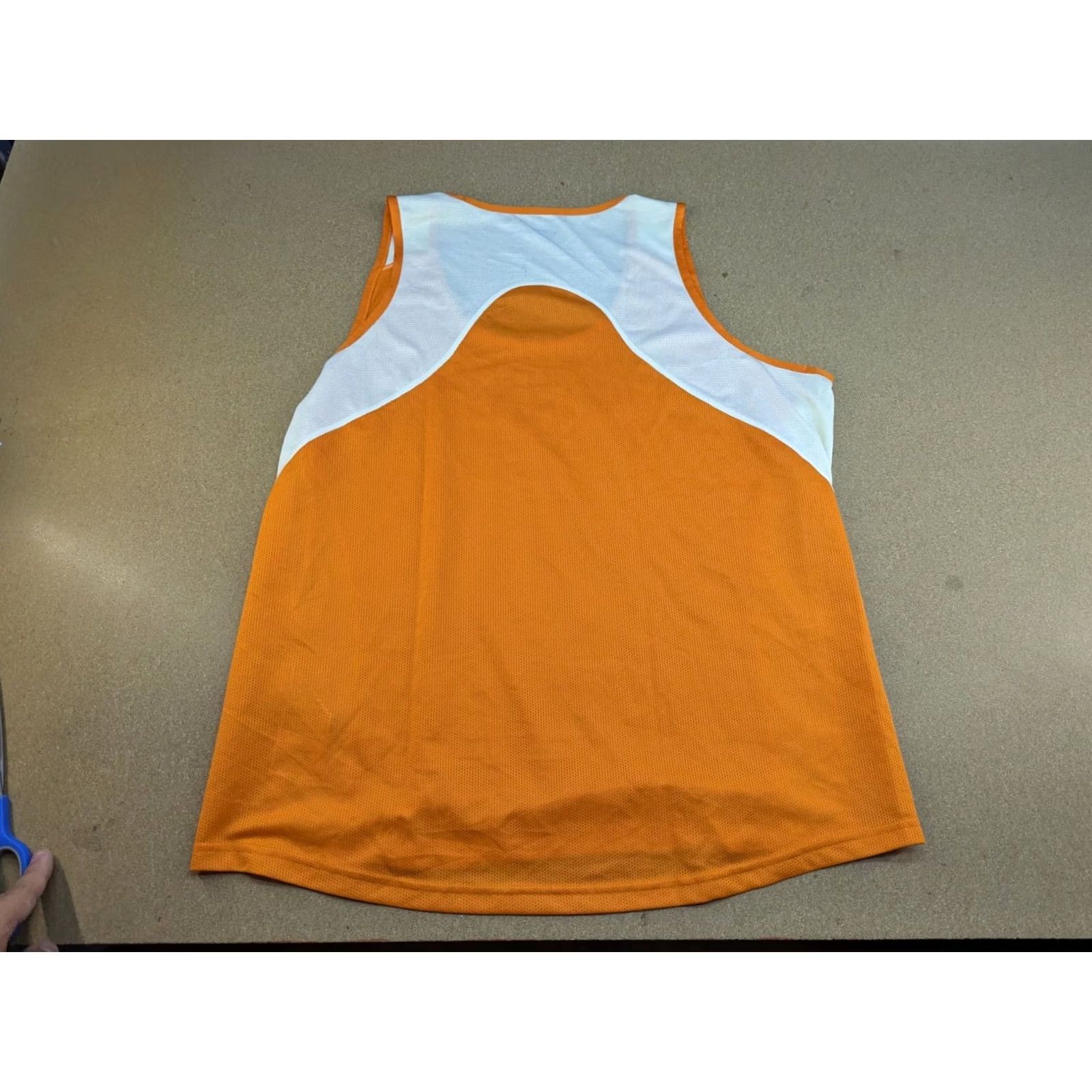 Asics ASICS Team Netherlands Running Jersey Vest 2XL Adult Mens Orange Sleeveless Mock Neck Jersey Athletic Lightweight Quick Dry Packable Sports Shirt Size US XXL / EU 58 / 5 - 2 Thumbnail