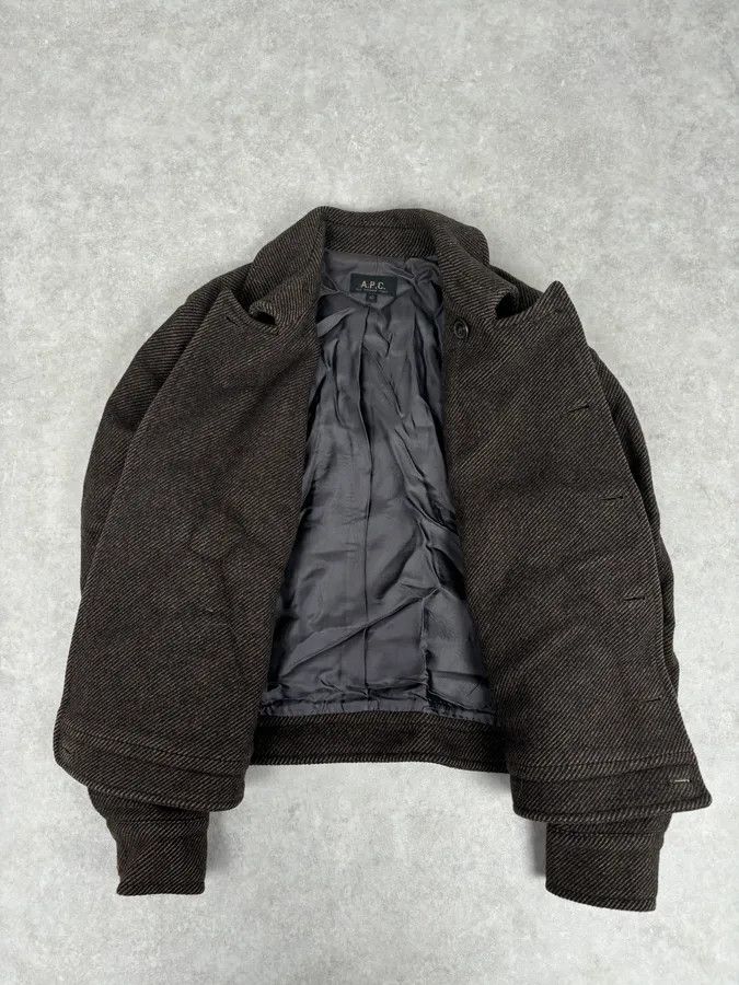 A.P.C. A.P.C. Brown Wool Light Buttoned Officer Jacket Size S / US 4 / IT 40 - 7 Thumbnail