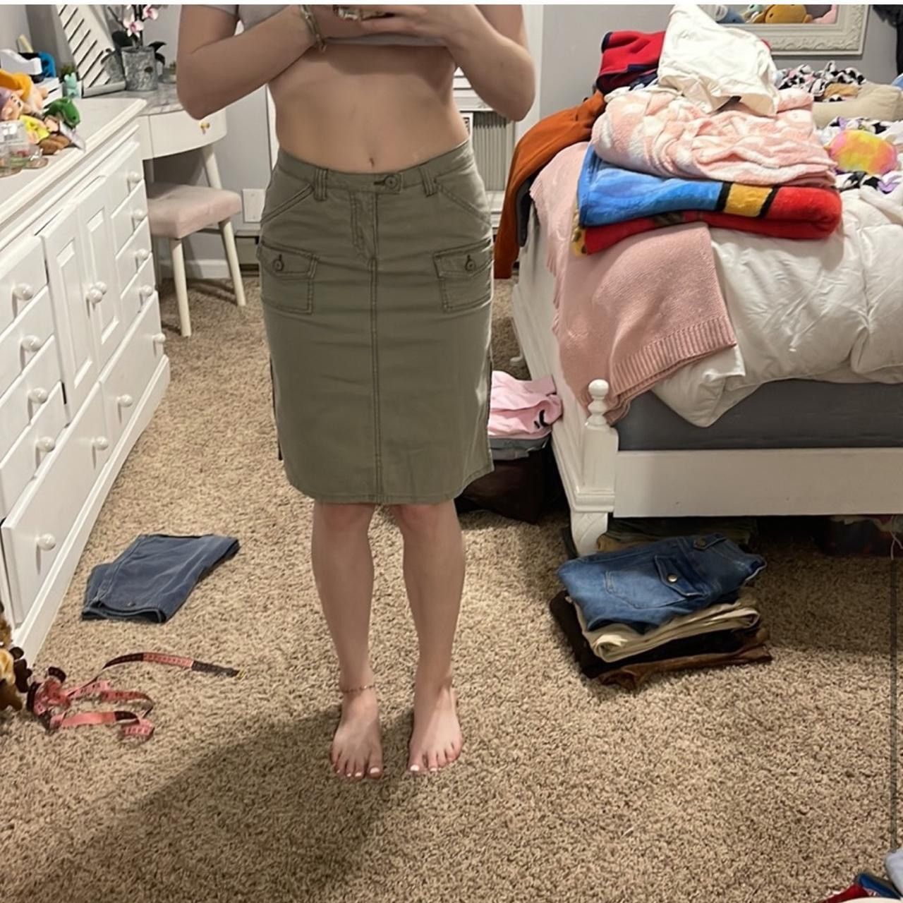 UNIONBAY × Vintage Y2K Union Bay Cargo Skirt Size 26" / US 2 / IT 38 - 6 Thumbnail