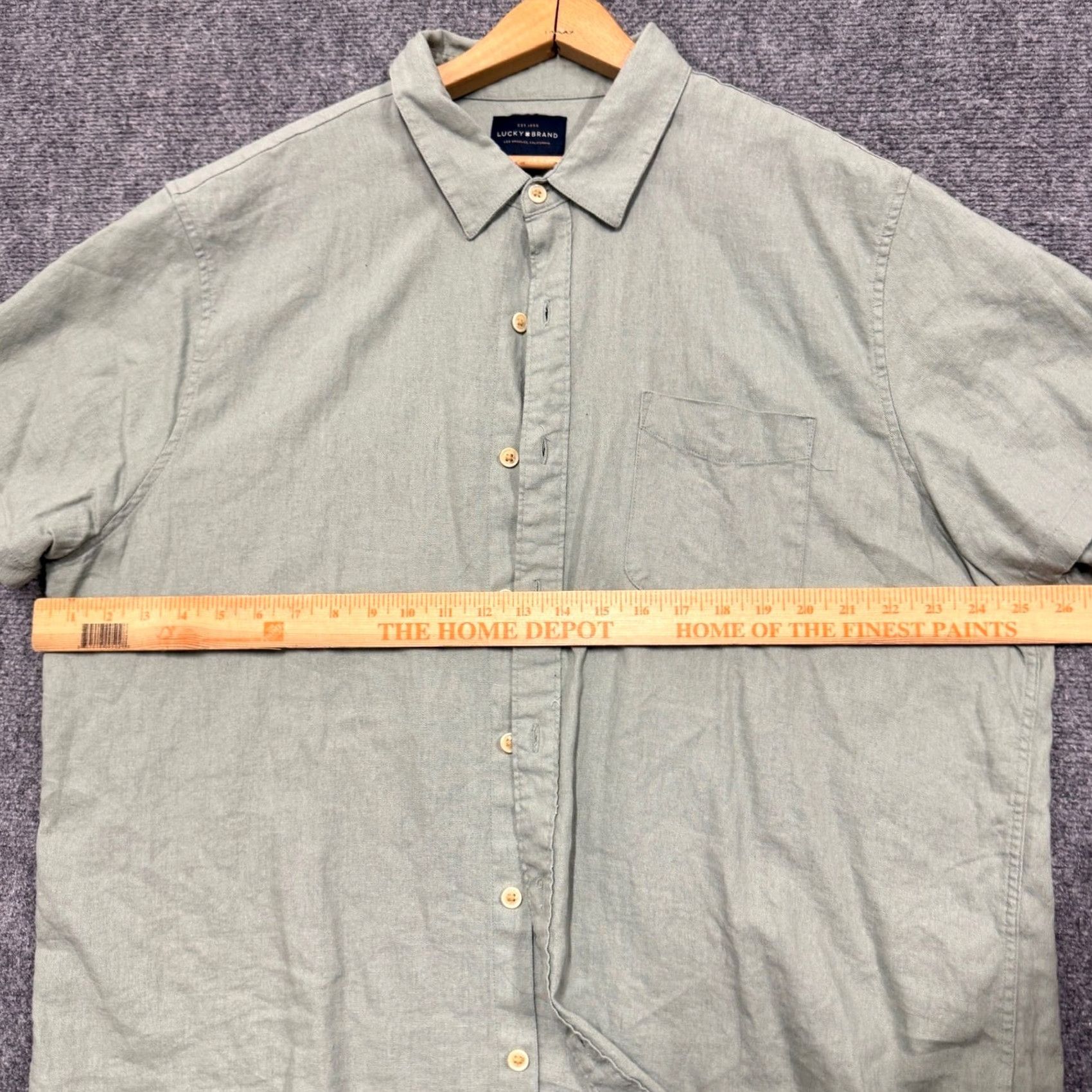 Lucky Brand Lucky Brand Dress Shirt Men's XL Button Up 100% Cotton Gray Casual California Gray Men XL Regular Size Shirt Size US XL / EU 56 / 4 - 6 Thumbnail