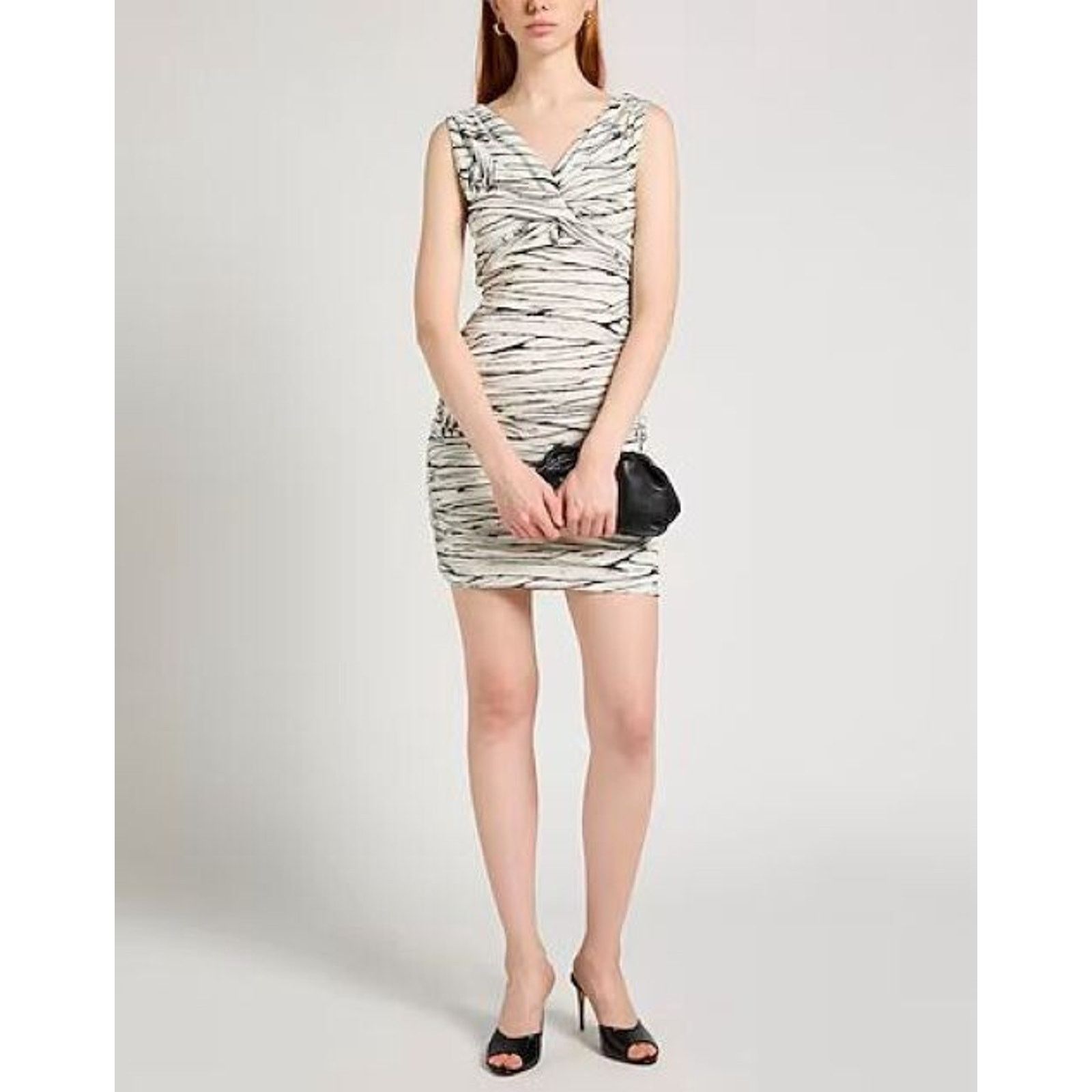 Moschino SS20 Moschino Couture Jeremy Scott Bodycon Mini Dress Mummy Size M / US 6-8 / IT 42-44 - 8 Thumbnail