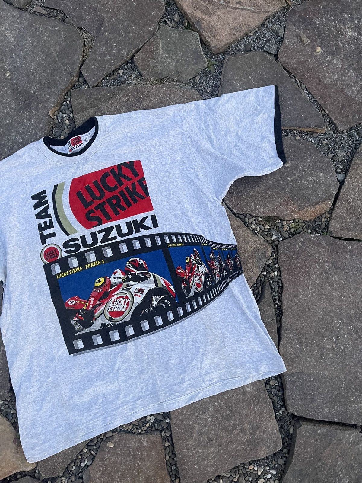 Grailed × Vintage 90’s Suzuki Lucky Strike Vintage Moto Racing T-shirt tee Size US XL / EU 56 / 4 - 3 Thumbnail