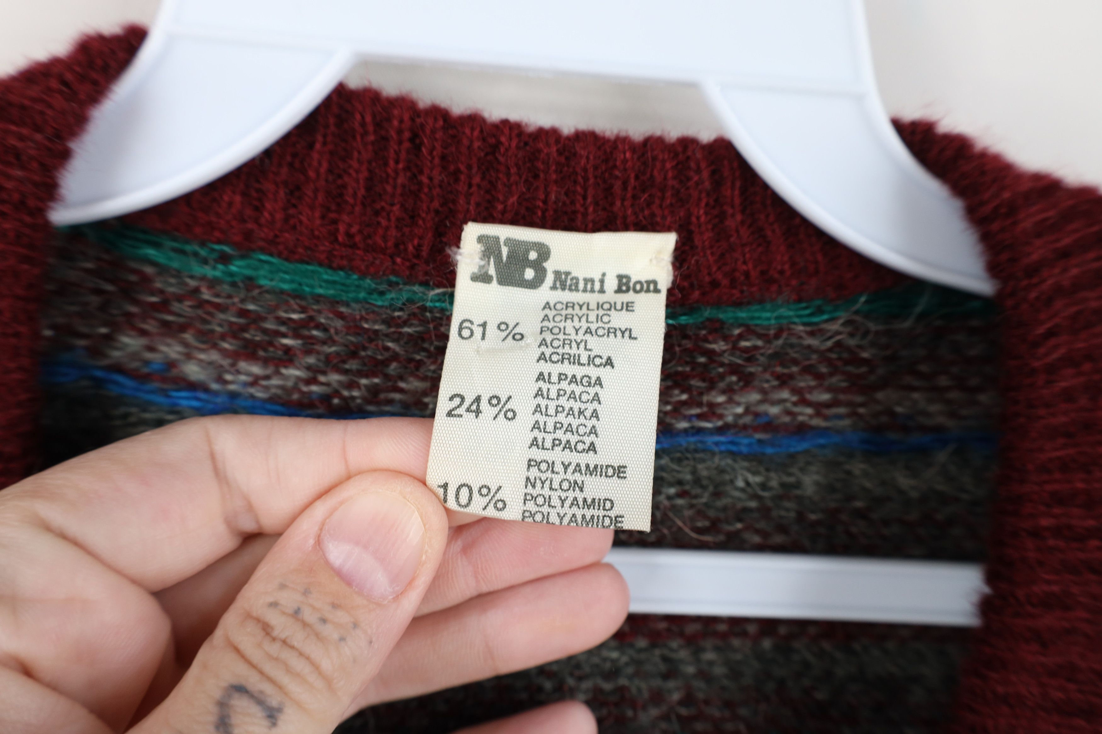Vintage Vintage 90s Streetwear Alpaca Wool Blend Knit Sweater Size US XXL / EU 58 / 5 - 5 Thumbnail