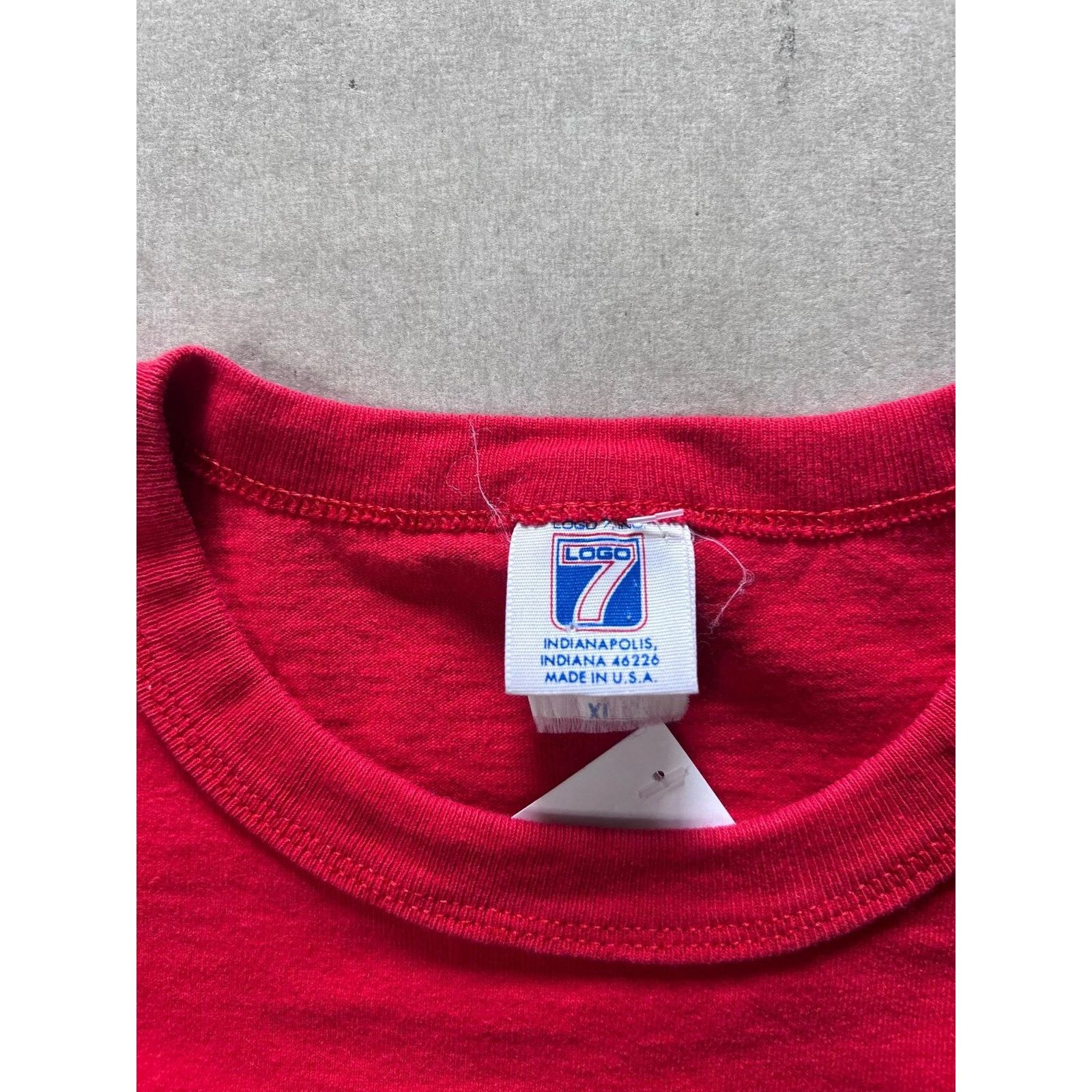 Vintage 90s Vintage Kansas City Chiefs Logo7 Red T Shirt Size XL Size US XL / EU 56 / 4 - 4 Thumbnail