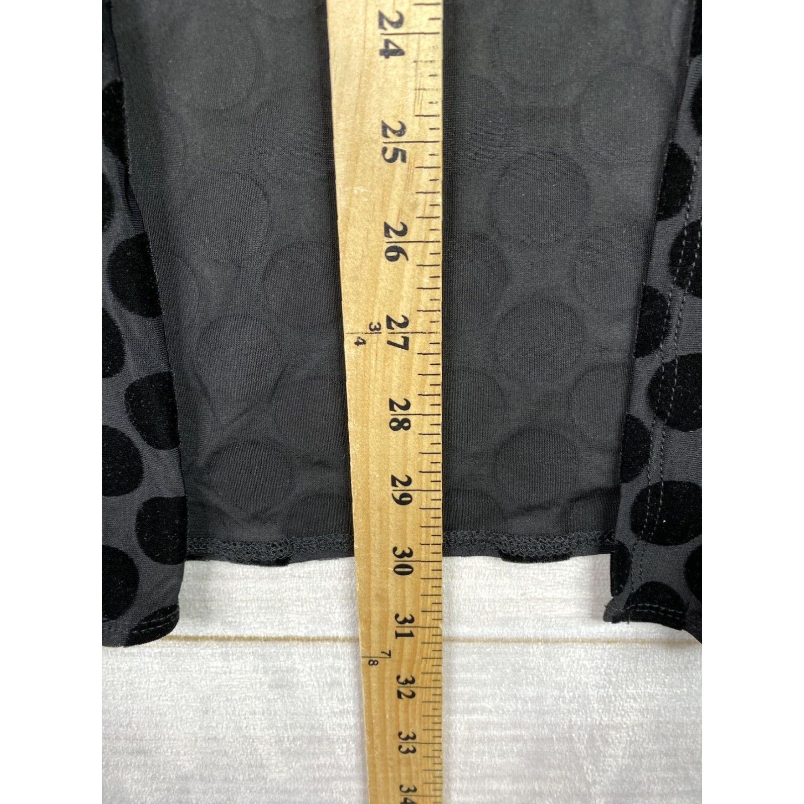 Vintage Susan Graver Cardigan Womens L Black Polka Dot Velvet Stretch Sleeveless Stetch Vintage No Size L / US 10 / IT 46 - 7 Thumbnail