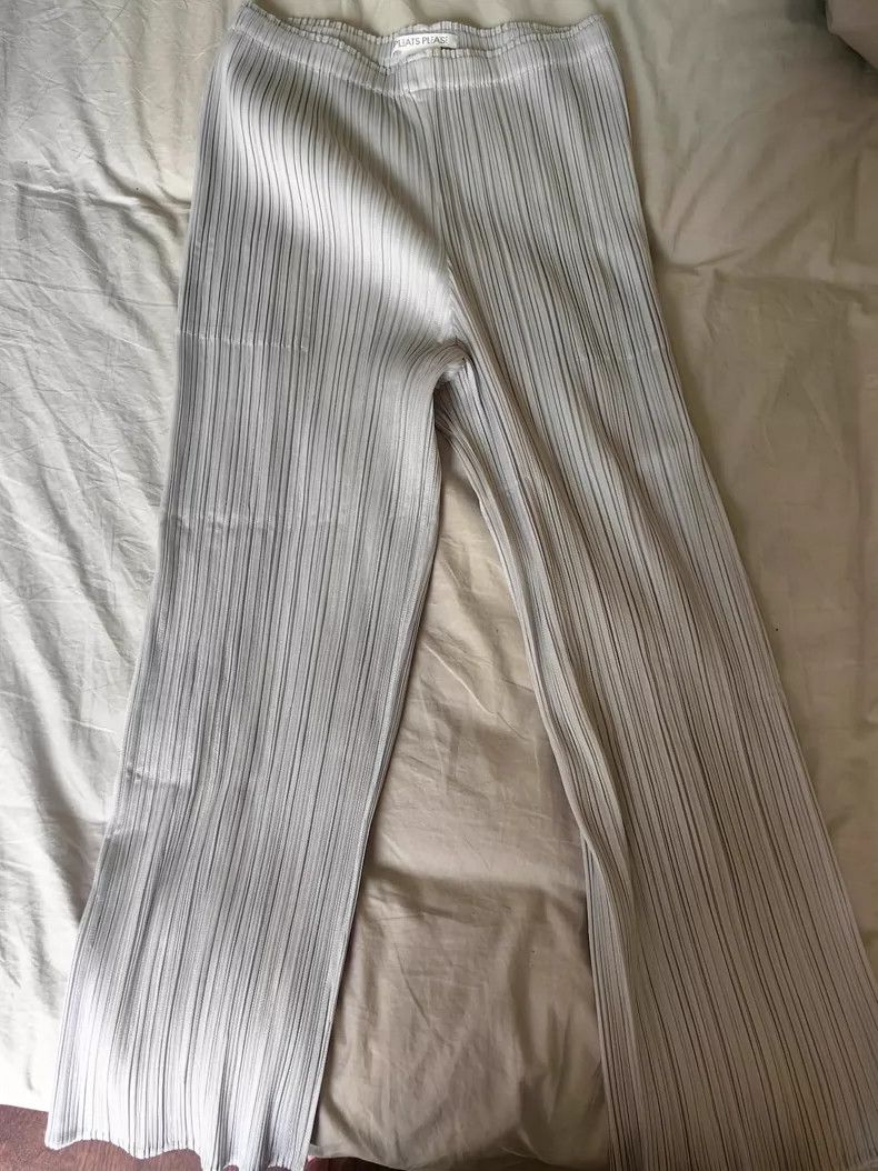 Issey Miyake issey miyake size:4 Light grey trousers 2506-Nextarrow Size US 26 / EU 42 - 1 Thumbnail