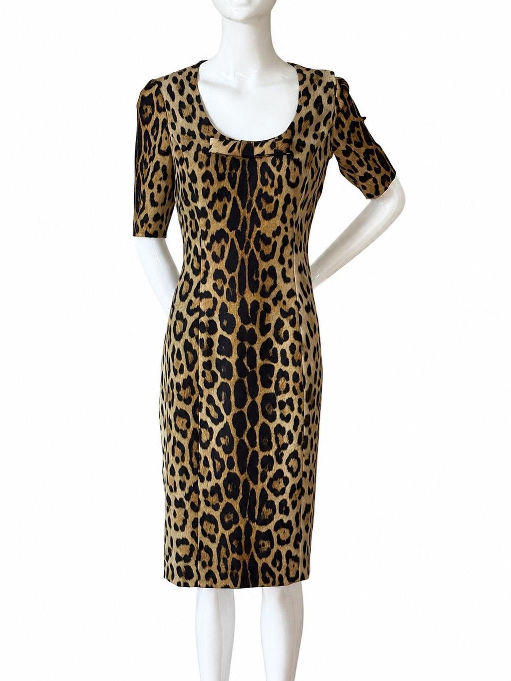 Moschino Moschino Leopard Print Bodycon Dress IT42 US8 Vintage Size M / US 6-8 / IT 42-44 - 1 Thumbnail