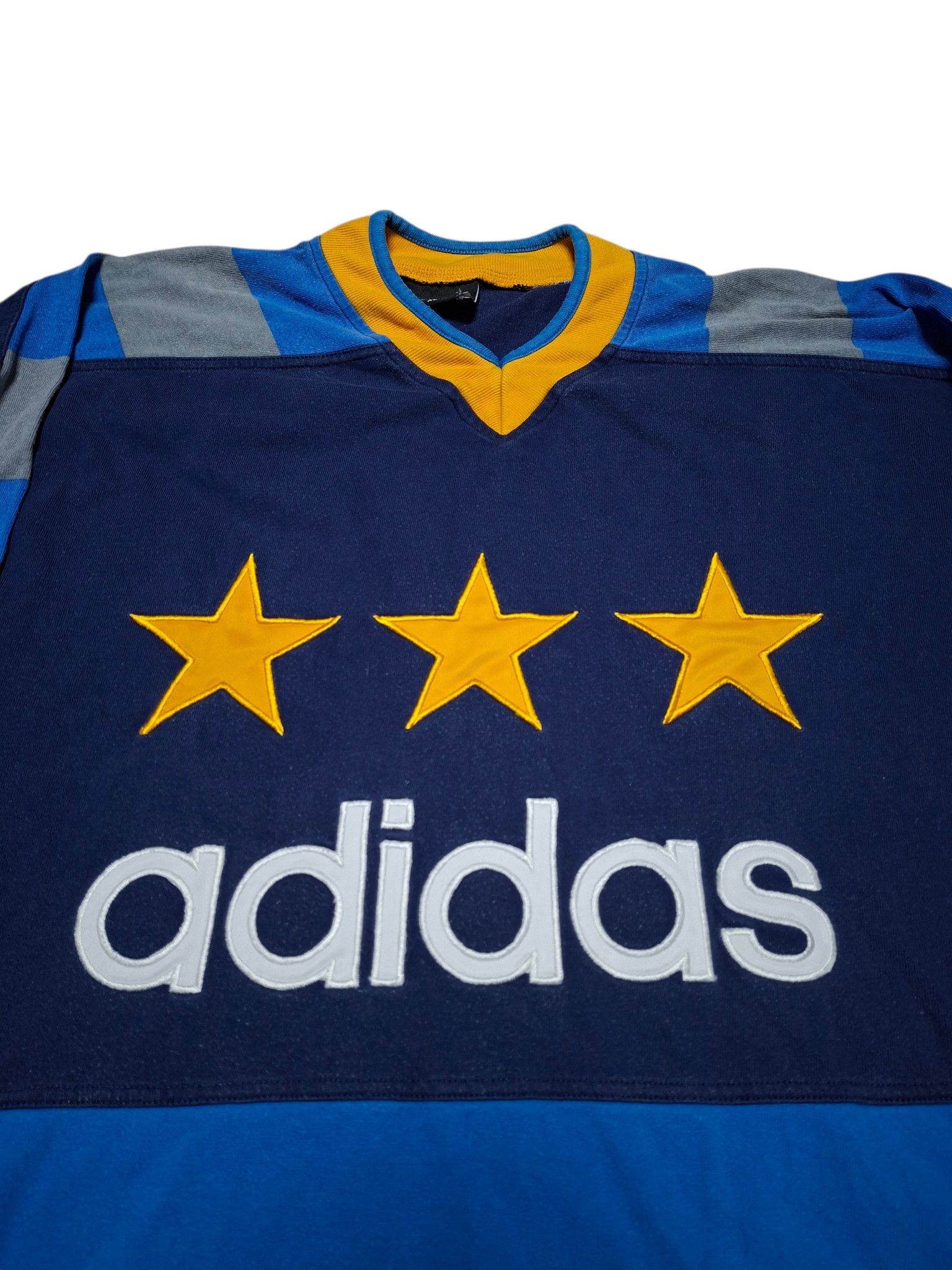 Adidas ADIDAS VINTAGE 90S BIG LOGO SWEATSHIRT Size US XL / EU 56 / 4 - 2 Thumbnail