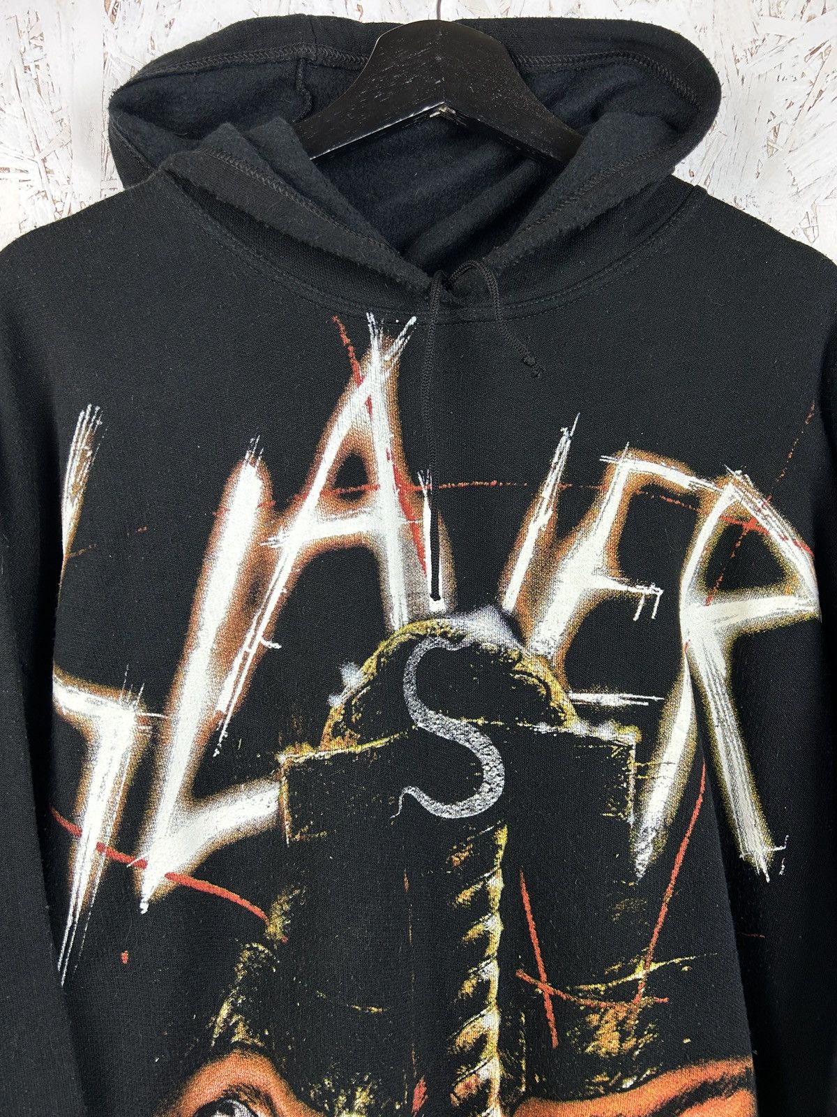 Band Tees Vintage 2001 Slayer God Hates Us All Rare Hoodie Black Size US XL / EU 56 / 4 - 2 Thumbnail