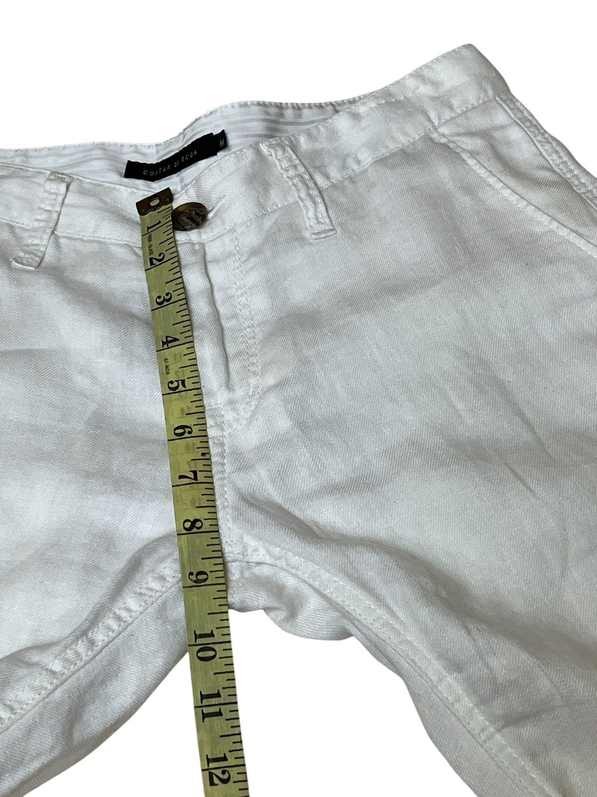 GOSTAR DE FUGA Archival japanese GOSTAR DE FUGA white linen casual pants Size US 31 - 18 Thumbnail
