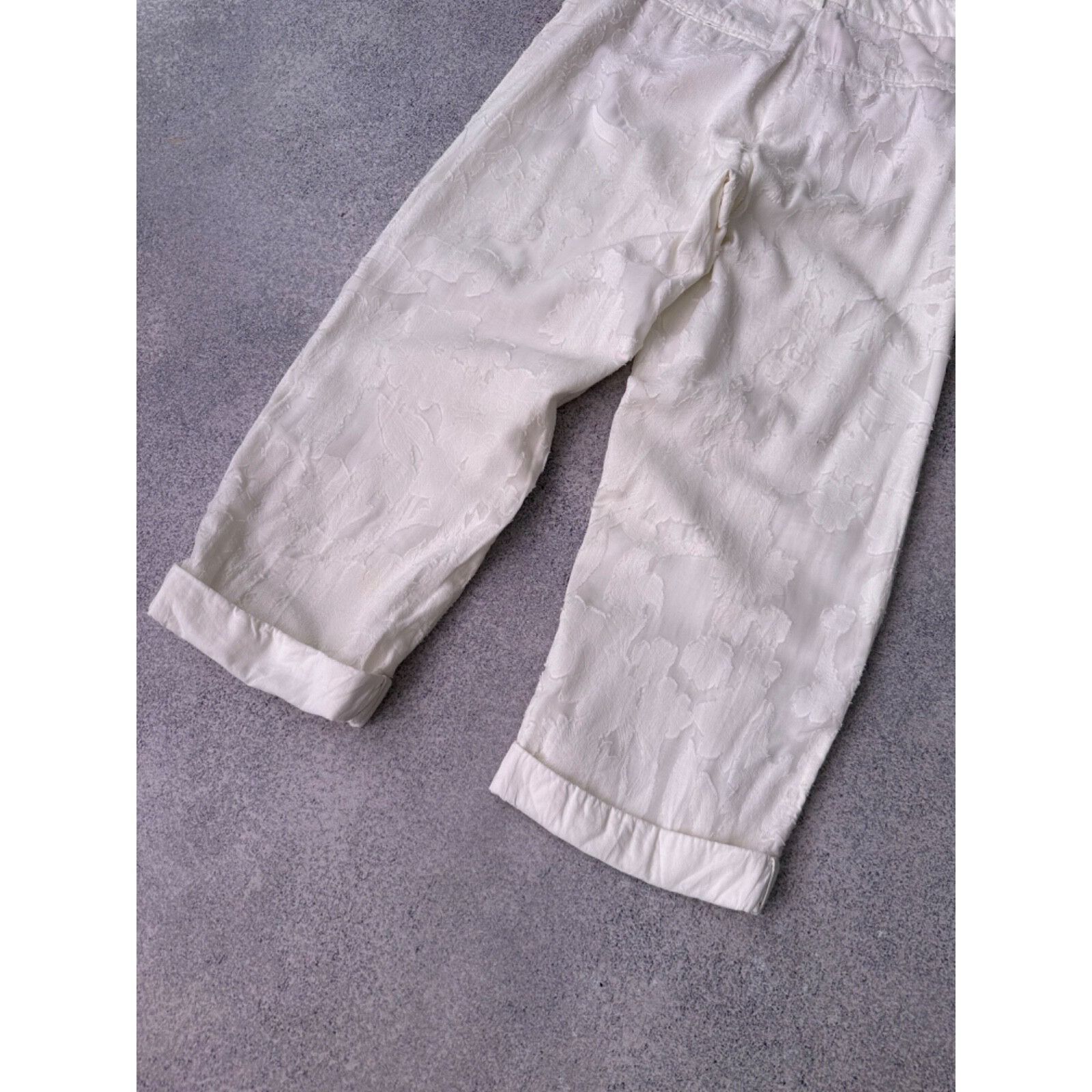 DOROTHEE SCHUMACHER VTG Dorothee Schumacher Floral White Wide Leg Woman Pants Size 26" / US 2 / IT 38 - 13 Thumbnail