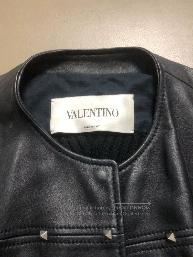 Valentino Valentino Willow nail leather coat Size S / US 4 / IT 40 - 2 Thumbnail