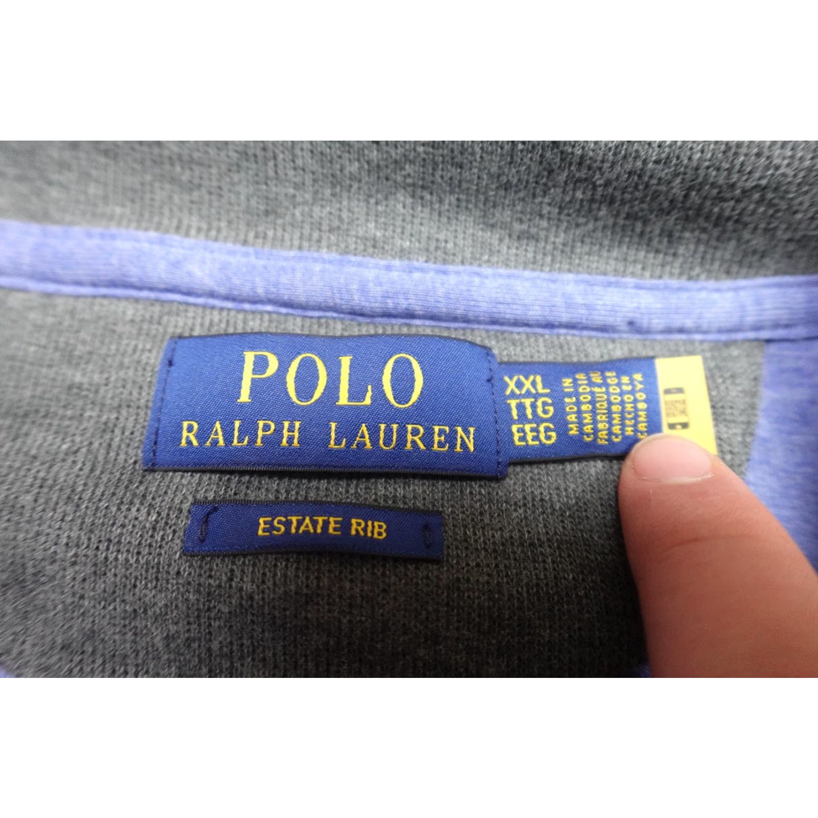 Polo Ralph Lauren Polo Ralph Lauren Estate Rib Quarter Zip Sweater Mens 2XL Blue Cotton Pullover Mock Neck Zip Knit Crewneck Polo Pony Logo Classic Fit Casual Size US XXL / EU 58 / 5 - 2 Thumbnail