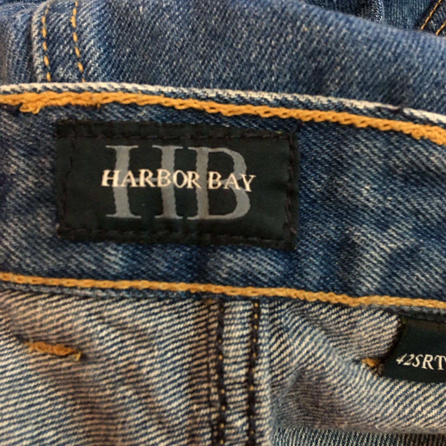 Vintage Harbor Bay Mens Straight Leg High Rise Stretch Blue Denim Jean Shorts Size 42 Size US 42 / EU 58 - 5 Thumbnail