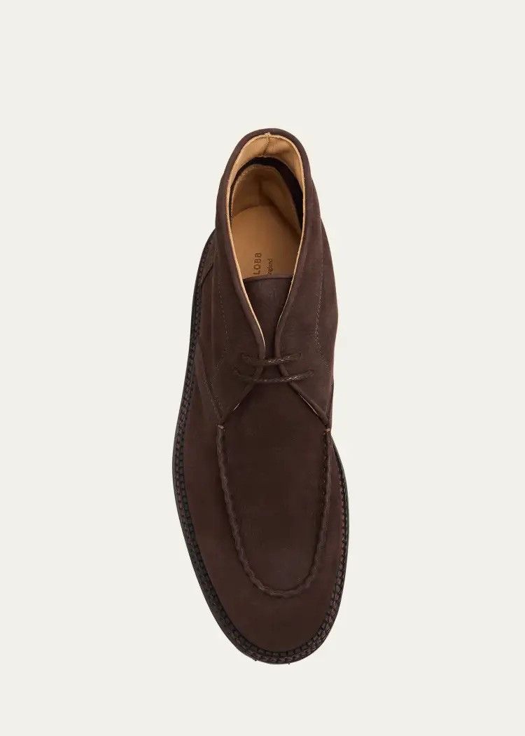 John Lobb Field Nubuck Leather Chukka Boots Size US 10 / EU 43 - 2 Thumbnail