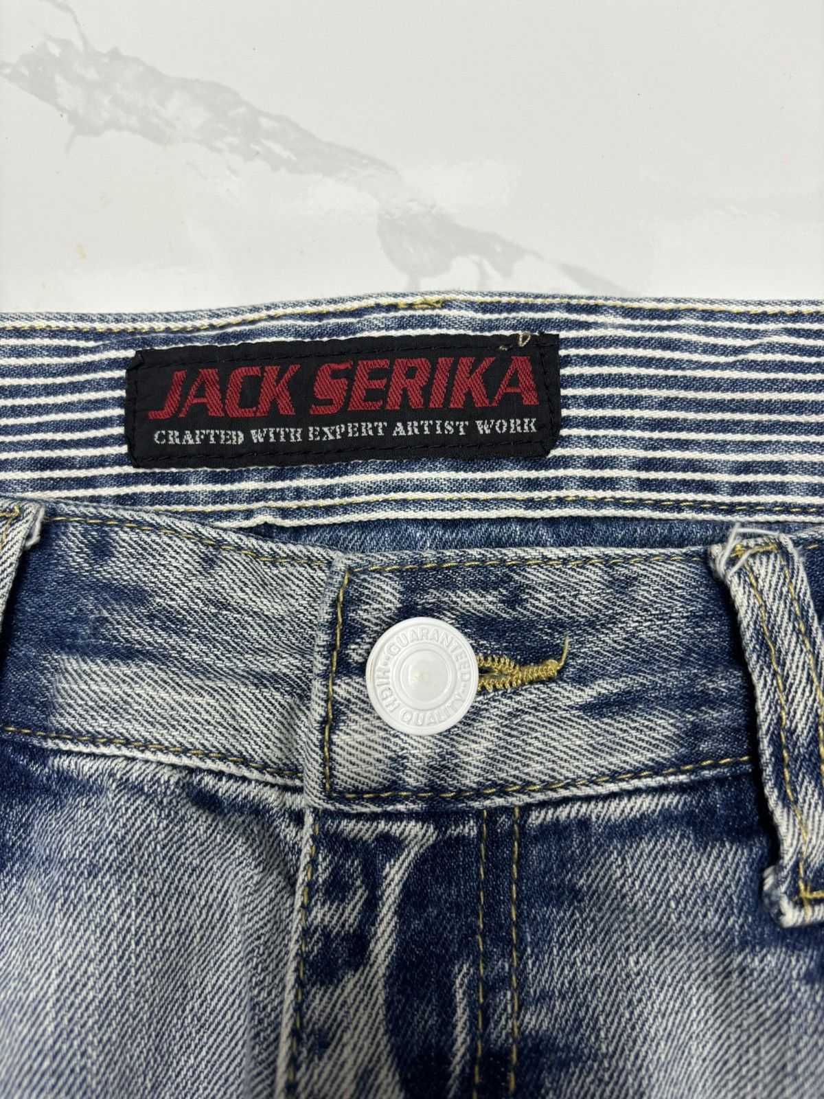 Japanese Brand × Vintage 🔥BAGGY JEANS JACK SERIKA WASHED DISTRESSED DENIM Size US 32 / EU 48 - 10 Thumbnail