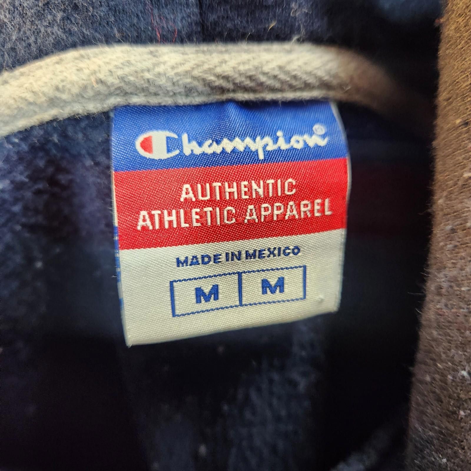 Champion Vintage Champion Spellout Hoodie Blue Size Medium Size US M / EU 48-50 / 2 - 9 Thumbnail