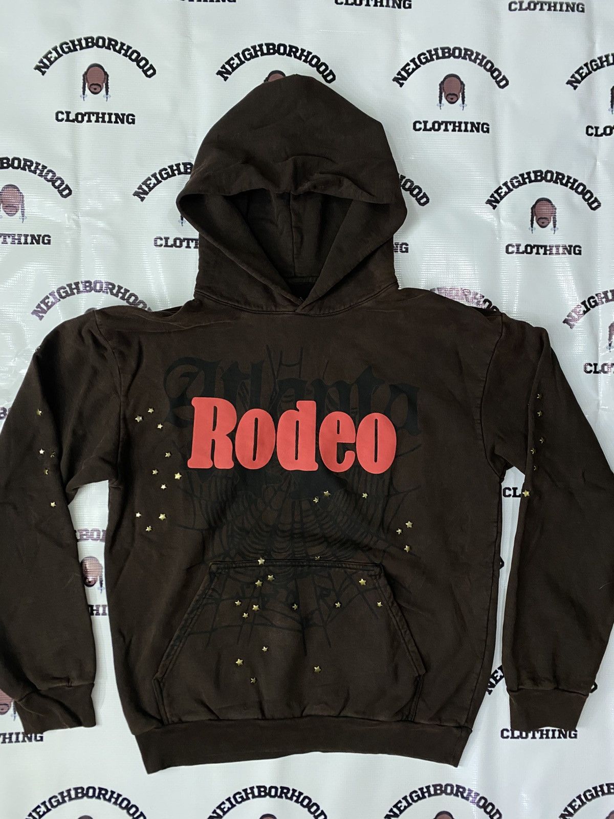 Travis Scott x Sp5der★Rodeo フーディー パーカー 送関込 Travis Scott Rodeo Hoodie Black Men's - FW24 - US