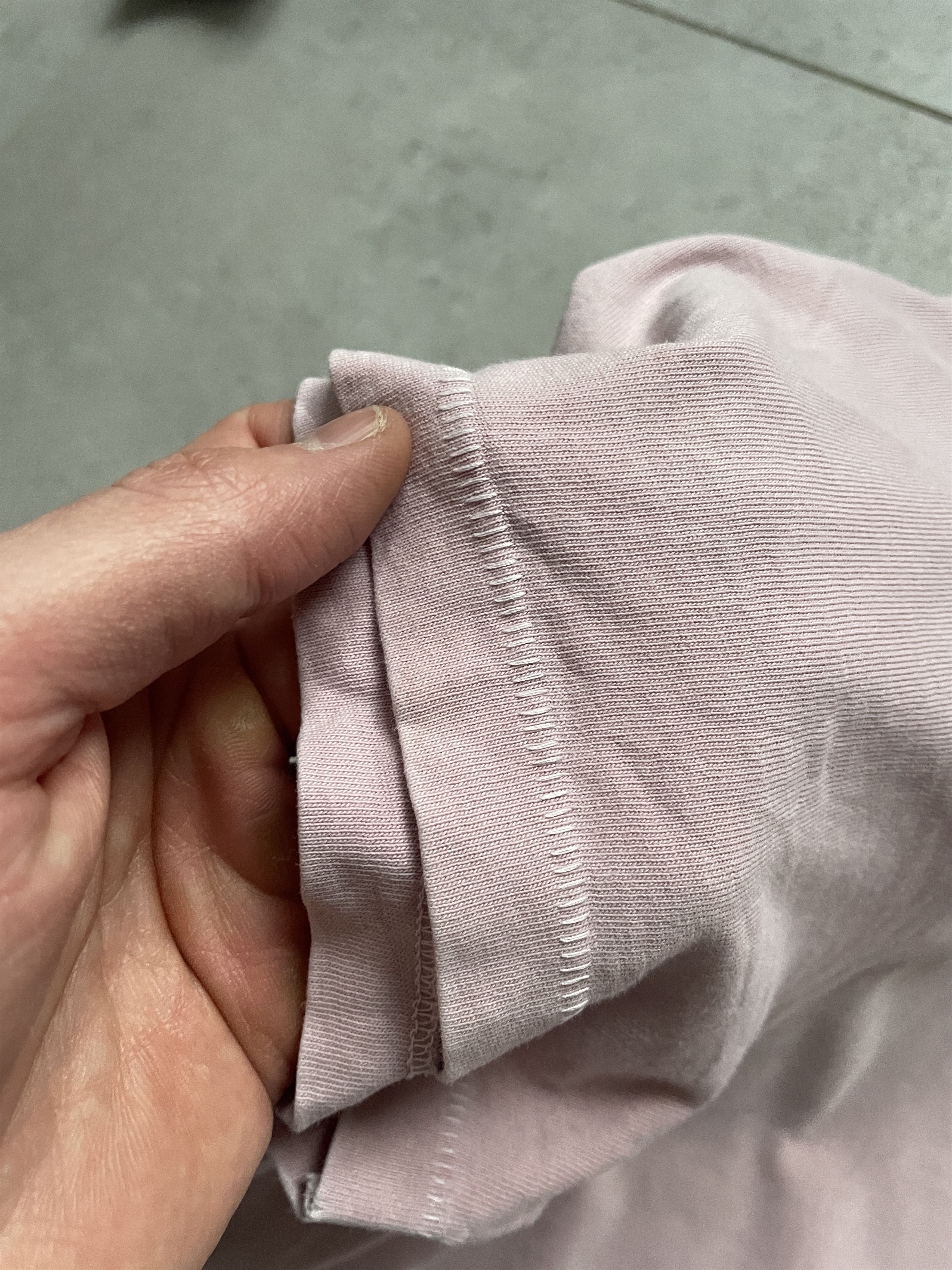 True Religion Y2K TRUE RELIGION WASHED LIGHT PINK STITCHED TEE Size US XXL / EU 58 / 5 - 5 Thumbnail