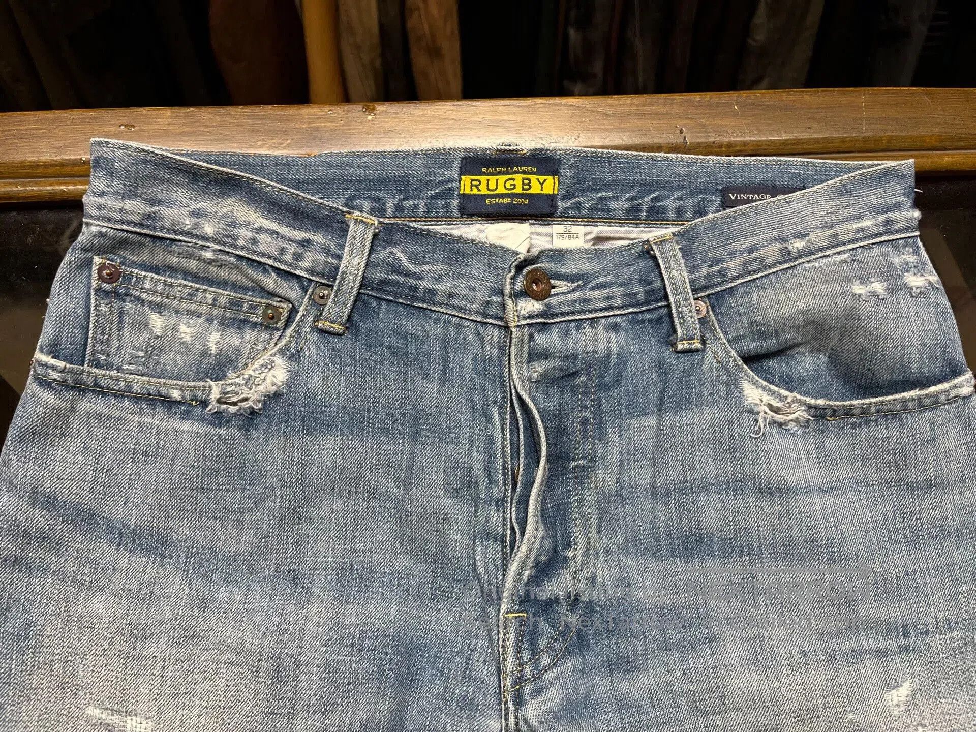 RRL Ralph Lauren rrl patchwork distressed denim jeans. Size US 32 / EU 48 - 4 Thumbnail