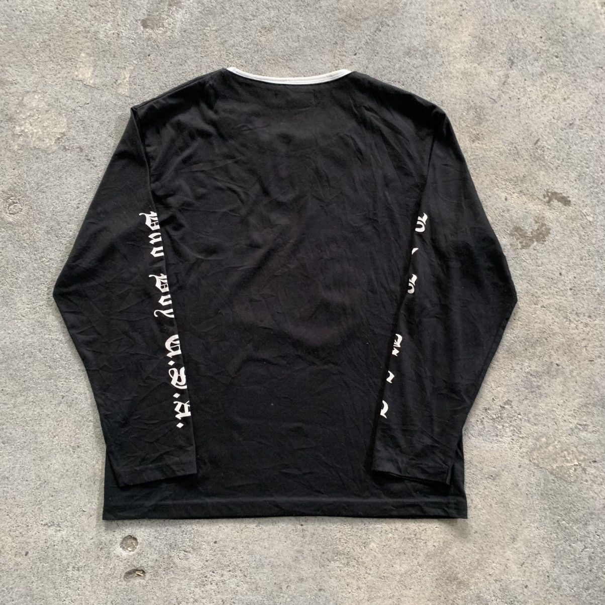 Japanese Brand Y2k Bad Boy USA Poem Grunge LGB Longsleeve Tshirt Size US L / EU 52-54 / 3 - 6 Thumbnail