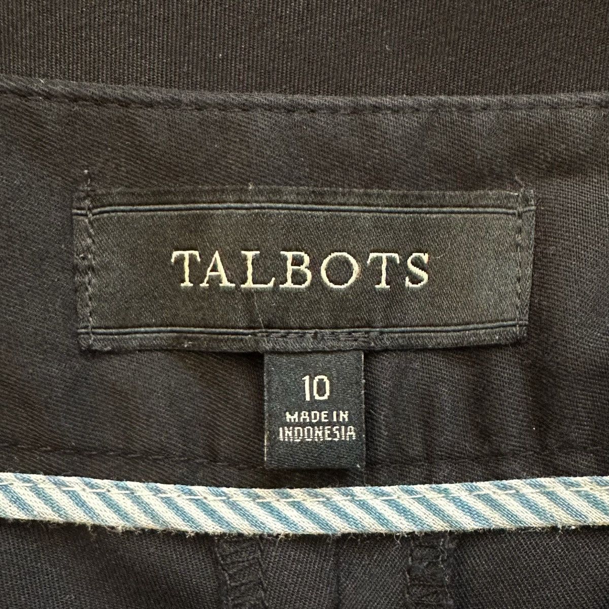 Talbots Talbots Signature Black Stretch Cropped Pants Size 32" / US 10 / IT 46 - 10 Thumbnail