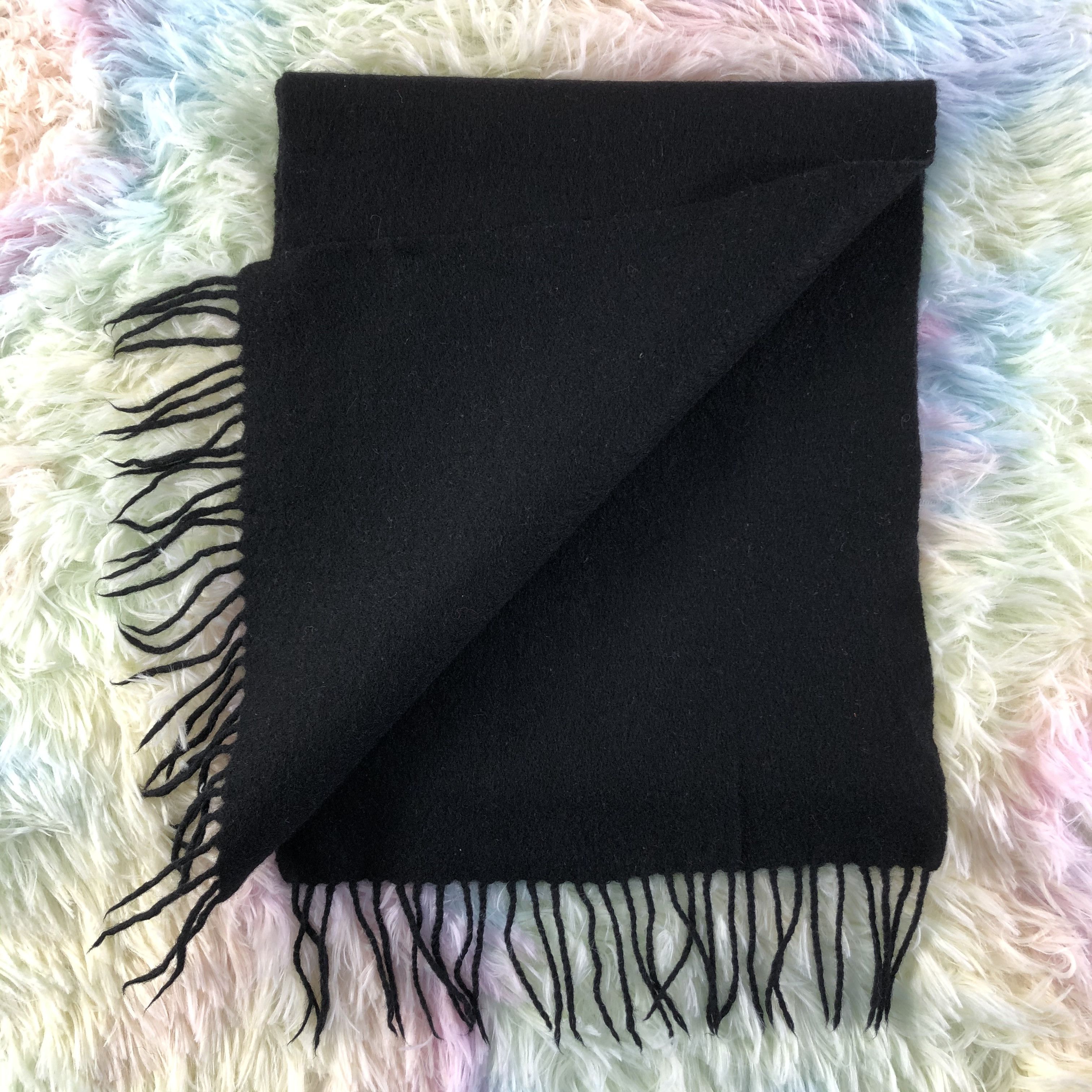 Vintage James Johnston Of Scotland Scarf / Muffler / Neckwear -KM233 Size ONE SIZE - 4 Thumbnail