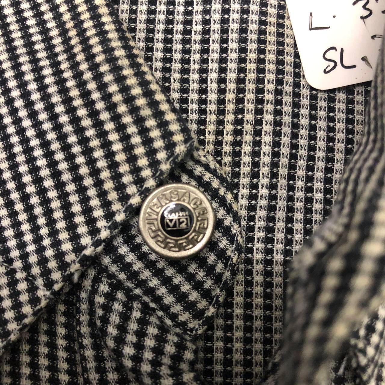 Versace T534. VERSACE HICKORY STRIPED SHIRTS Size US L / EU 52-54 / 3 - 6 Thumbnail