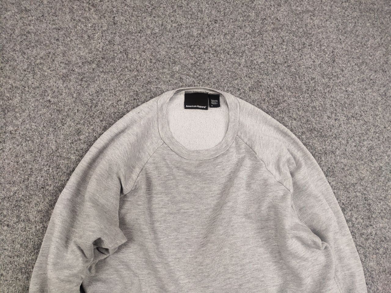 American Apparel American Apparel Vintage Blank Gray Crew Chek Sweatshirt Size US S / EU 44-46 / 1 - 5 Thumbnail