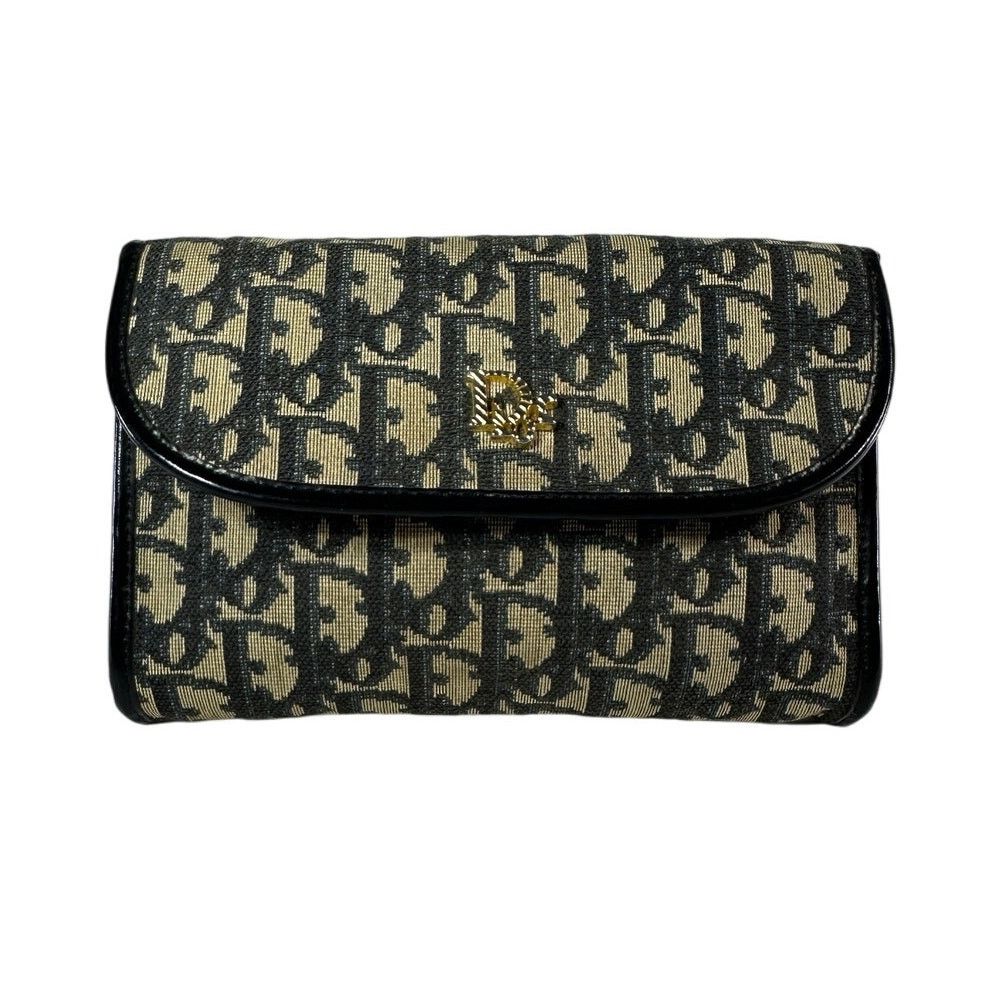 Dior CHRISTIAN DIOR VTG Trotter Canvas Mini Shoulder Bag Navy Size ONE SIZE - 2 Thumbnail