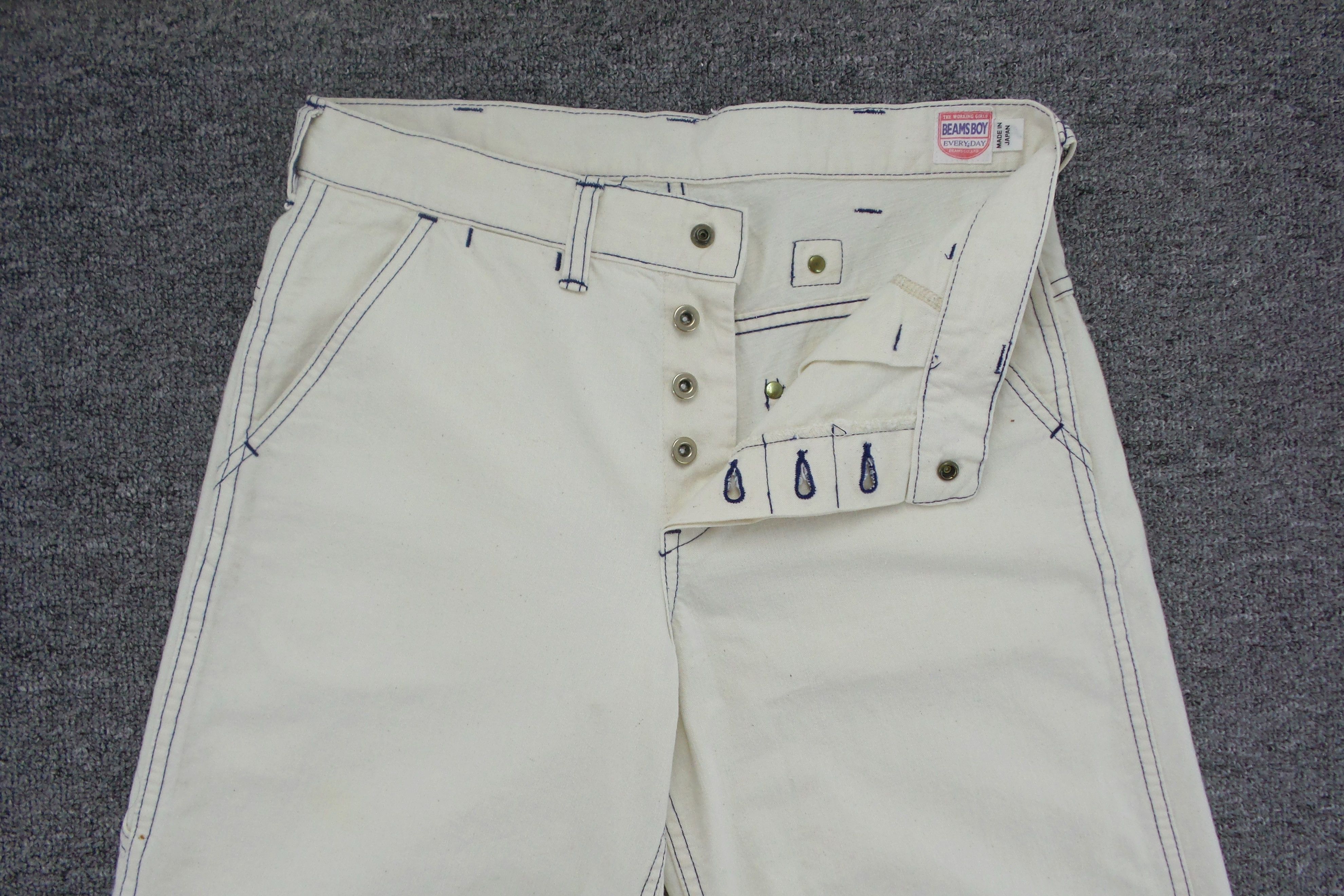 Beams Plus × Japanese Brand Beams Boy Japan Button Fly Carpenter Pants W32xL41 Size US 32 / EU 48 - 2 Thumbnail