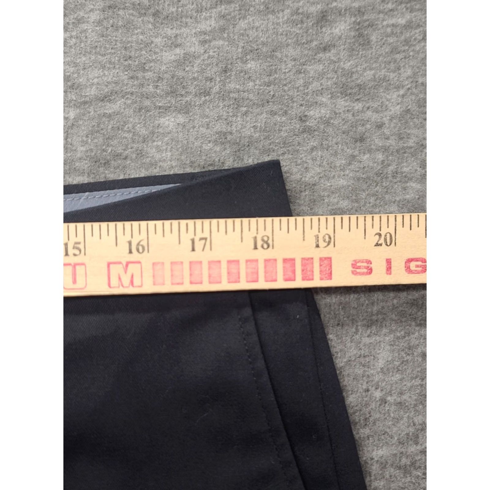 Haggar Haggar Premium Khaki Pant Mens 36x34 Straight Leg Khaki Pant Regular Fit Black Cotton Polyester Spandex City Preppy Wedding Size US 36 / EU 52 - 4 Thumbnail