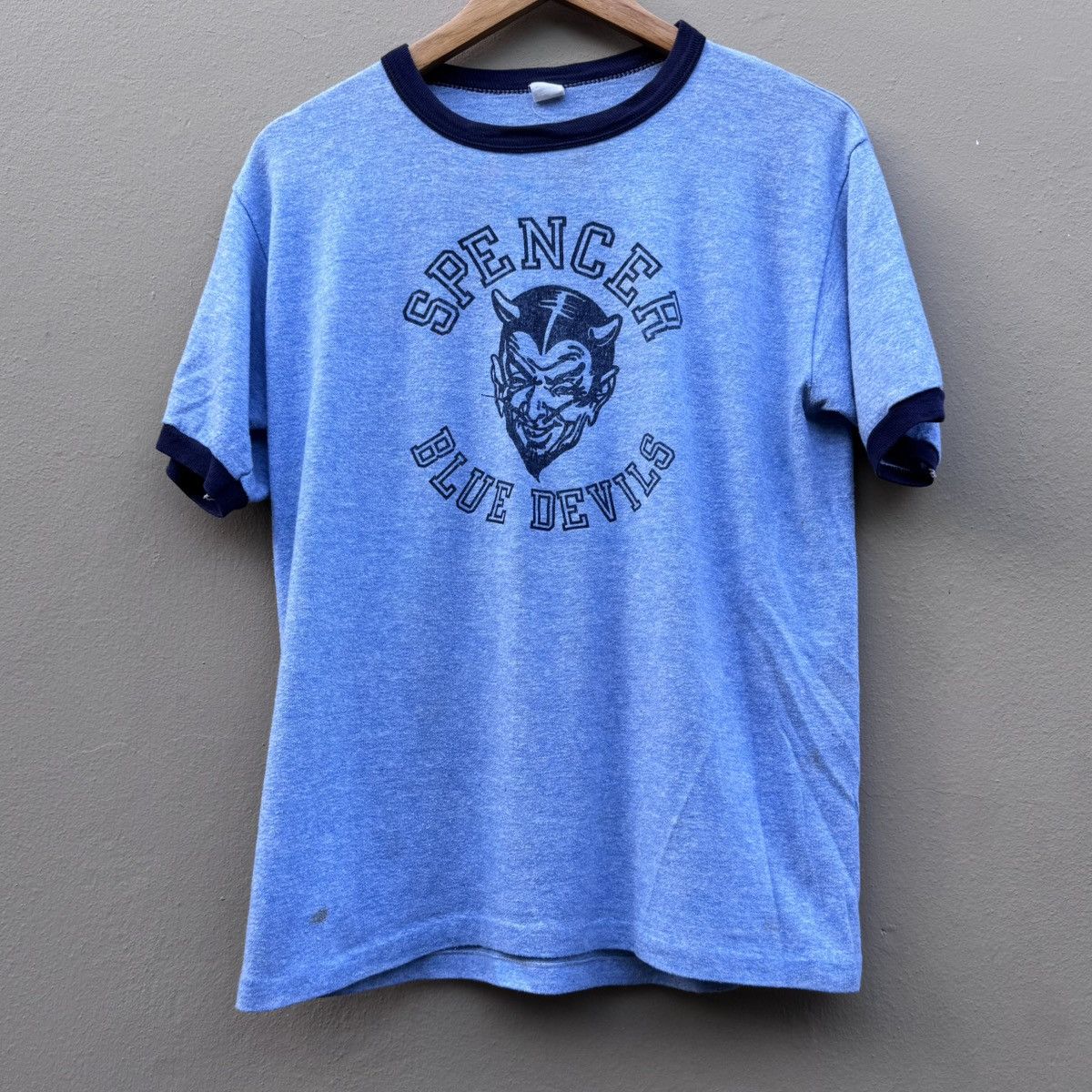 Vintage Vintage spencer blue devils 70s 80s tee Size US M / EU 48-50 / 2 - 1 Thumbnail