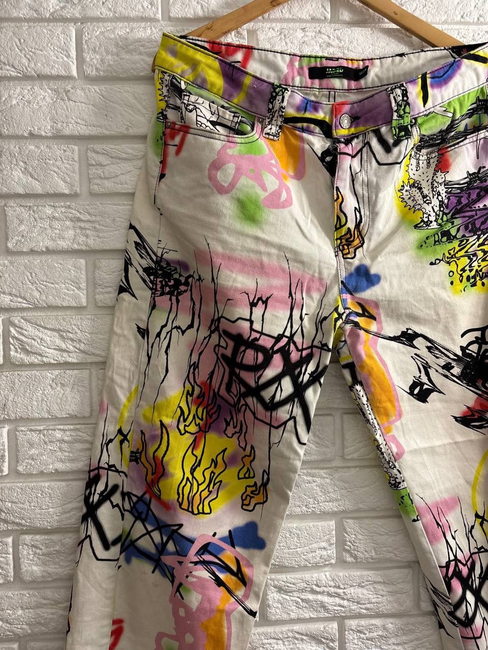 Jaded London Jaded London denim graffiti print suit Jacket Pants Y2K Size US XS / EU 42 / 0 - 8 Thumbnail