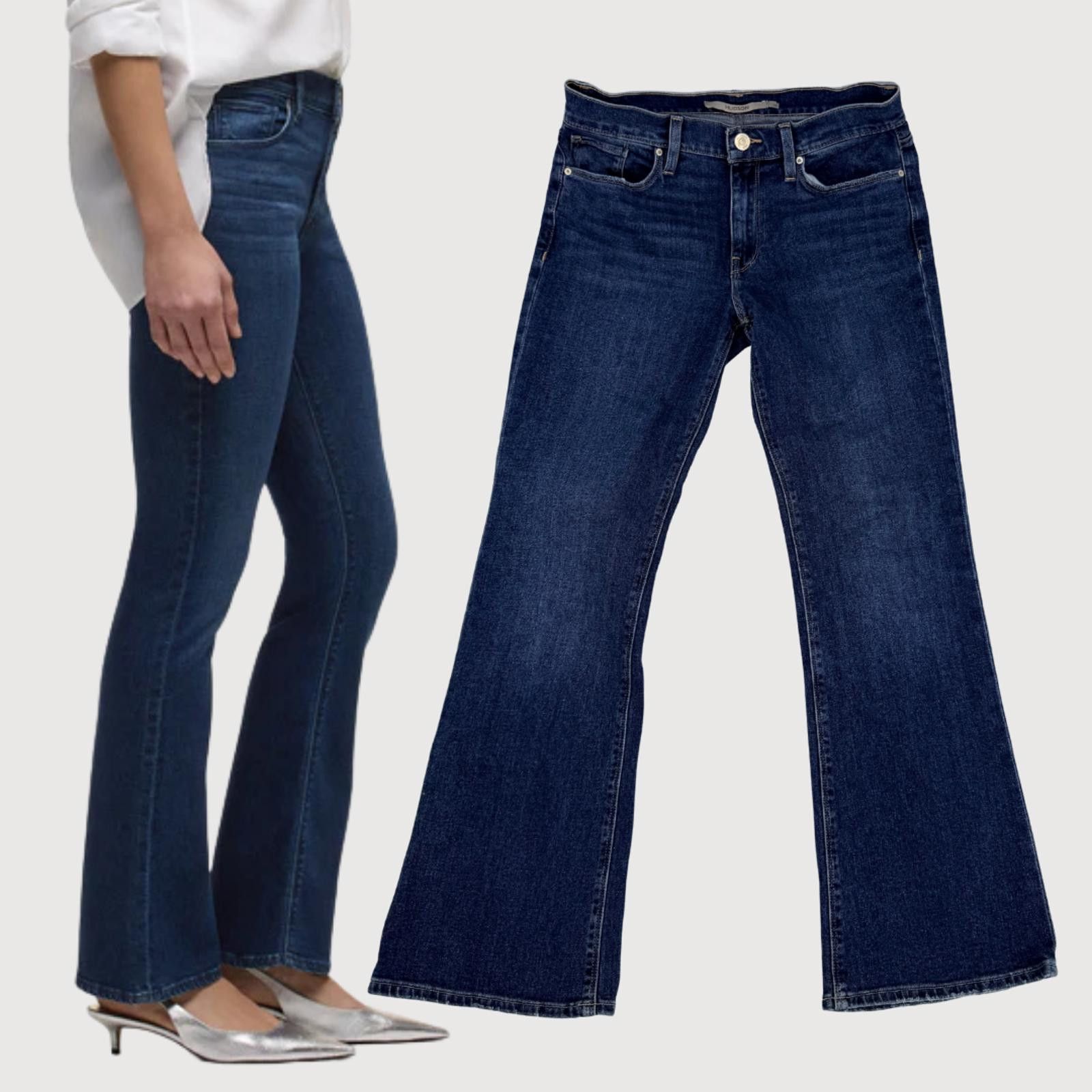 Hudson Hudson Nico Bootcut Jeans Dark Wash Mid Rise 28 Size 28" / US 6 / IT 42 - 1 Thumbnail