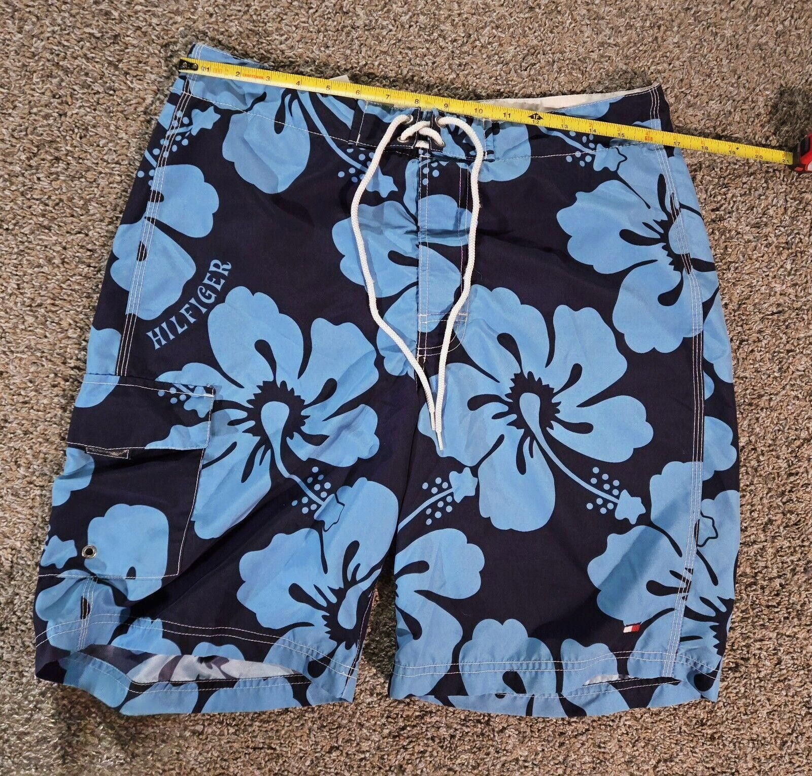 Tommy Hilfiger Tommy Hilfiger Blue Hibicus Flower Swim Short Size M Size US 32 / EU 48 - 8 Thumbnail