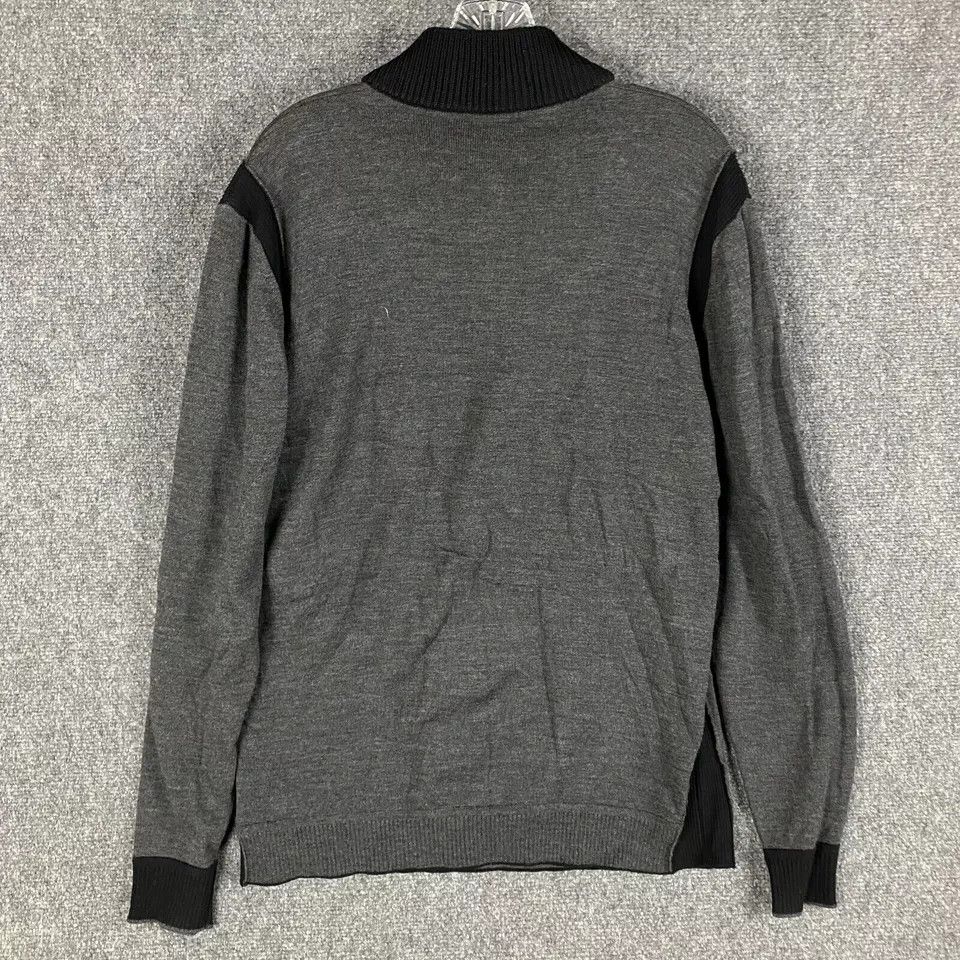 Other Codice 1/4 Zip Wool Sweater Men's Large Gray Merino Wool Size US L / EU 52-54 / 3 - 7 Thumbnail