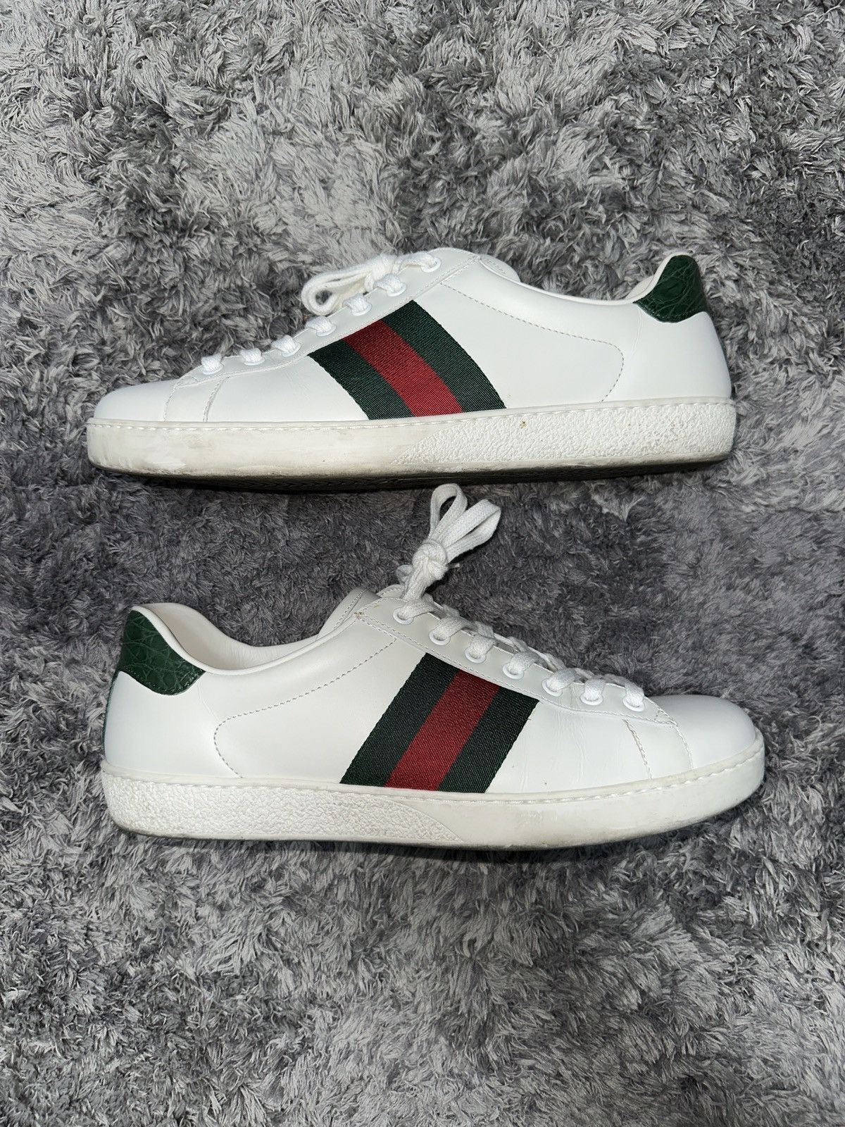 Gucci Gucci Leather Tennis sneakers Size US 9.5 / EU 42-43 - 3 Thumbnail