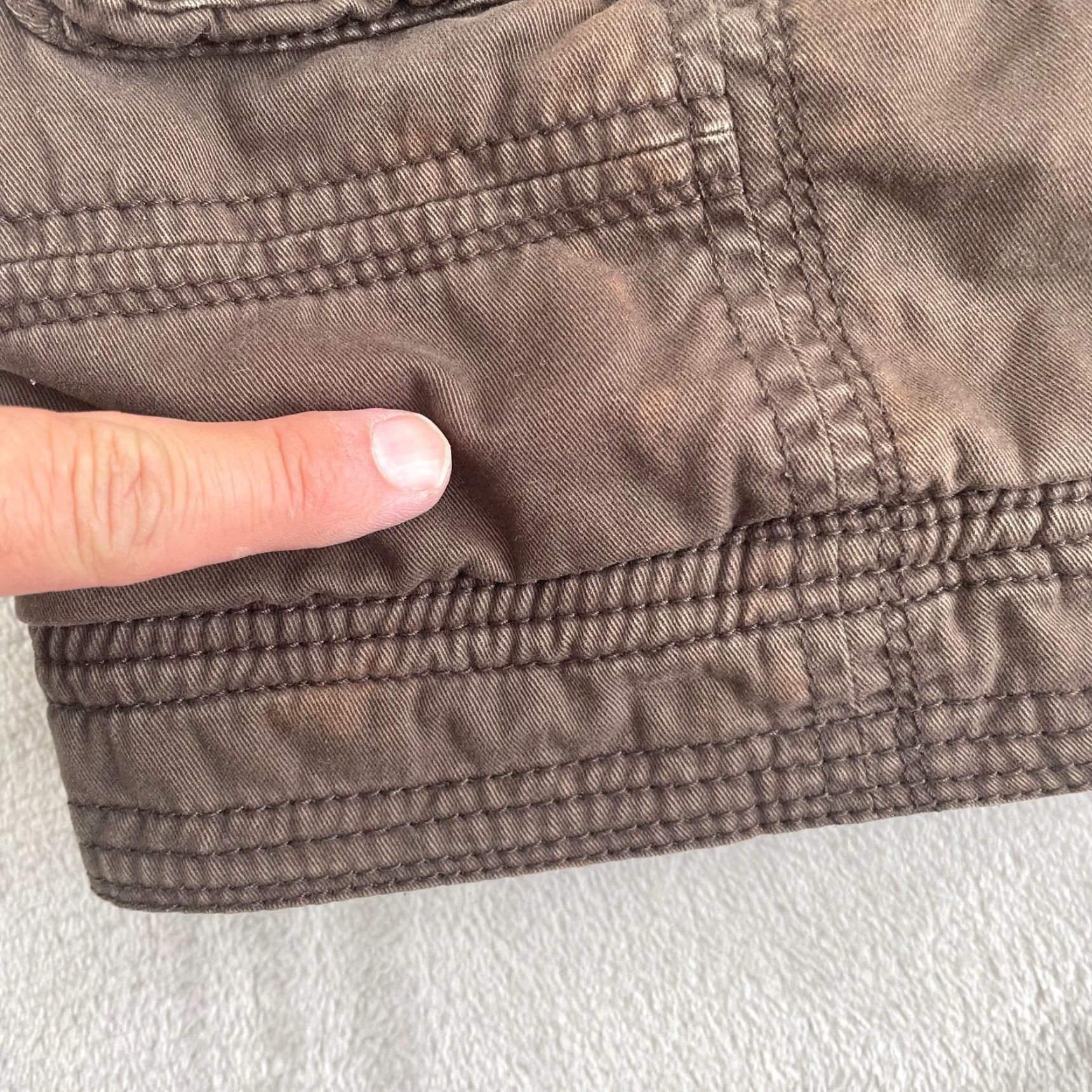 Abercrombie & Fitch Abercrombie & Fitch Jacket Women M Brown Faux Fur Lining Y2K Parka Long Coat/Cotton Canvas 90s Vintage Style Size M / US 6-8 / IT 42-44 - 5 Thumbnail