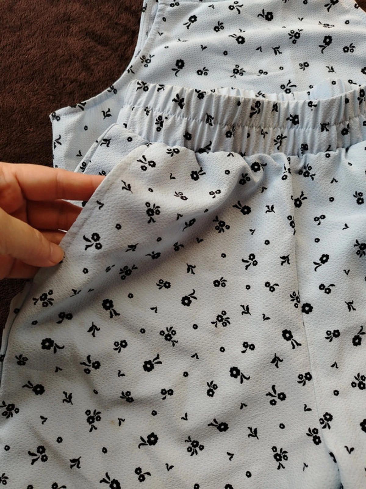 H&M H&M Girls Light Blue Floral Co-ord Set - Size 10-11 Years Size ONE SIZE - 3 Thumbnail