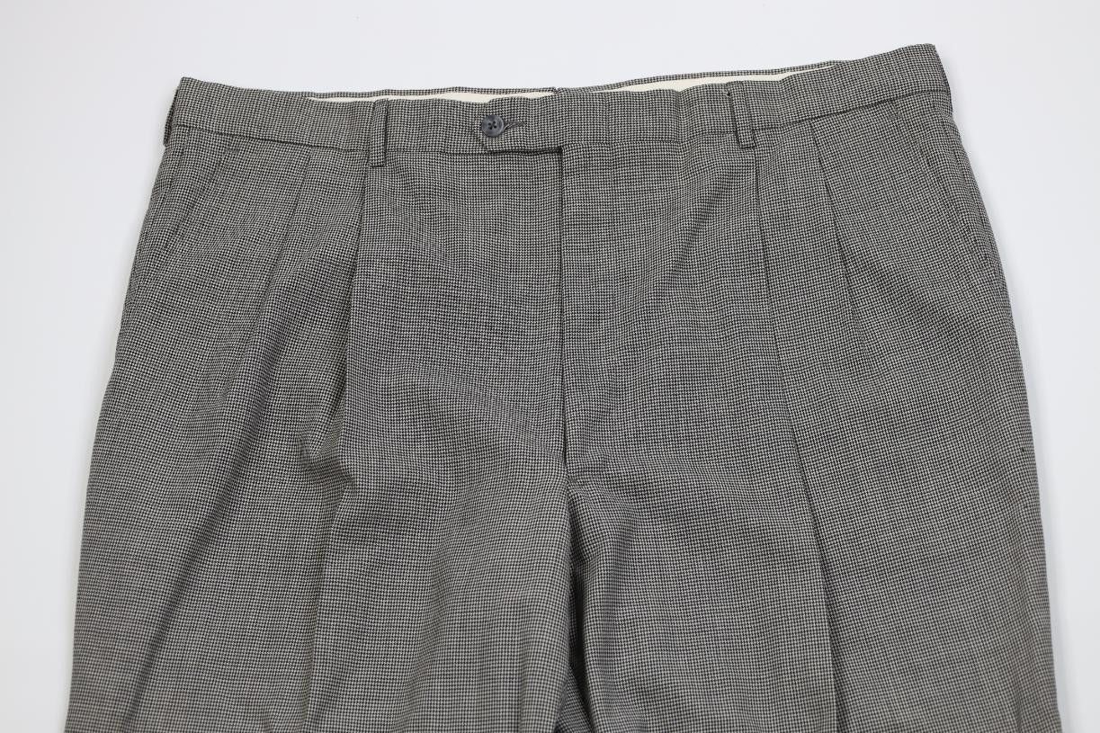 Vintage Vintage 70s Streetwear Houndstooth Wide Leg Chino Pants USA Size US 40 / EU 56 - 2 Thumbnail
