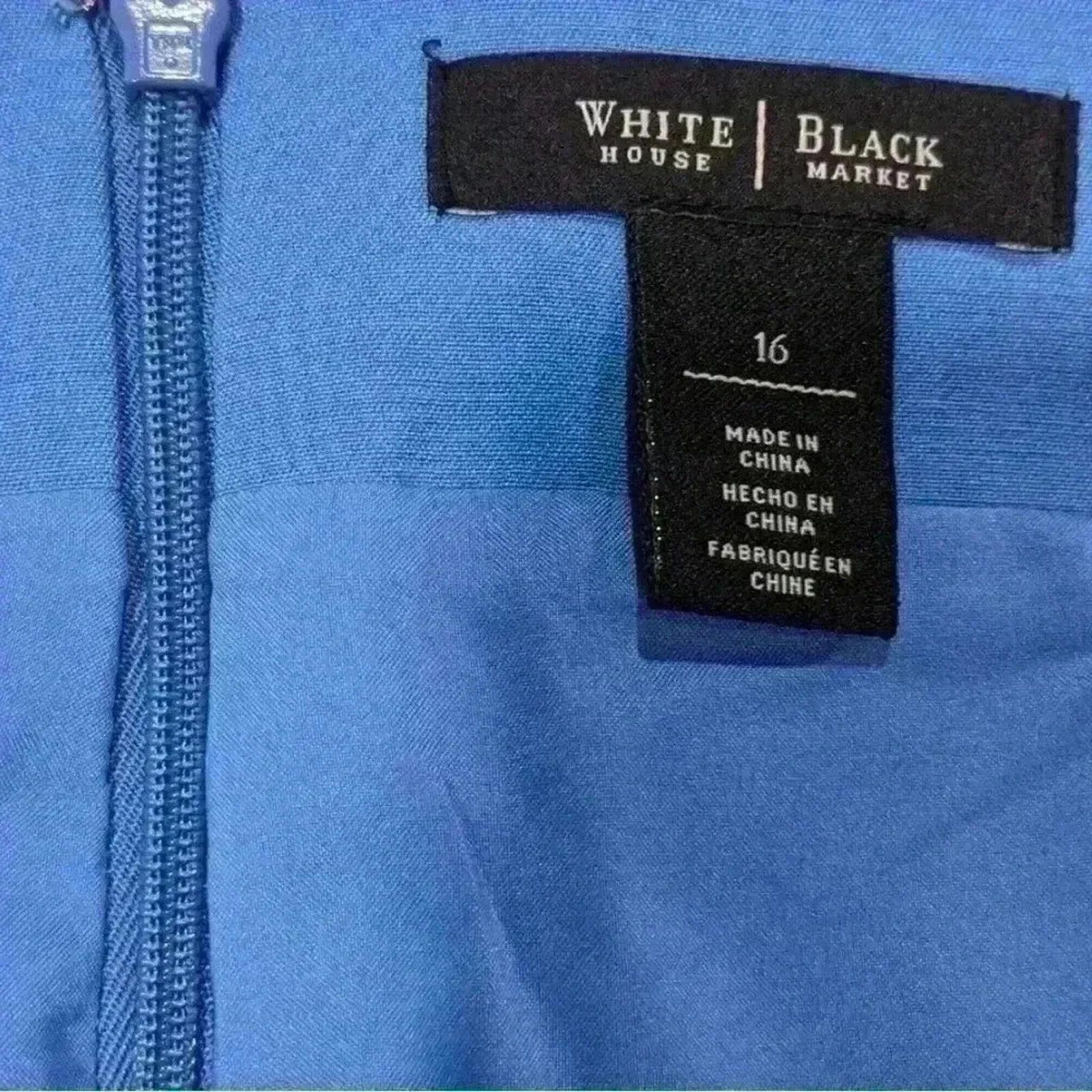 Other NWOT | WHBM | Blue Pencil Skirt | Size: 16 Size 38" / US 16 / IT 52 - 7 Thumbnail