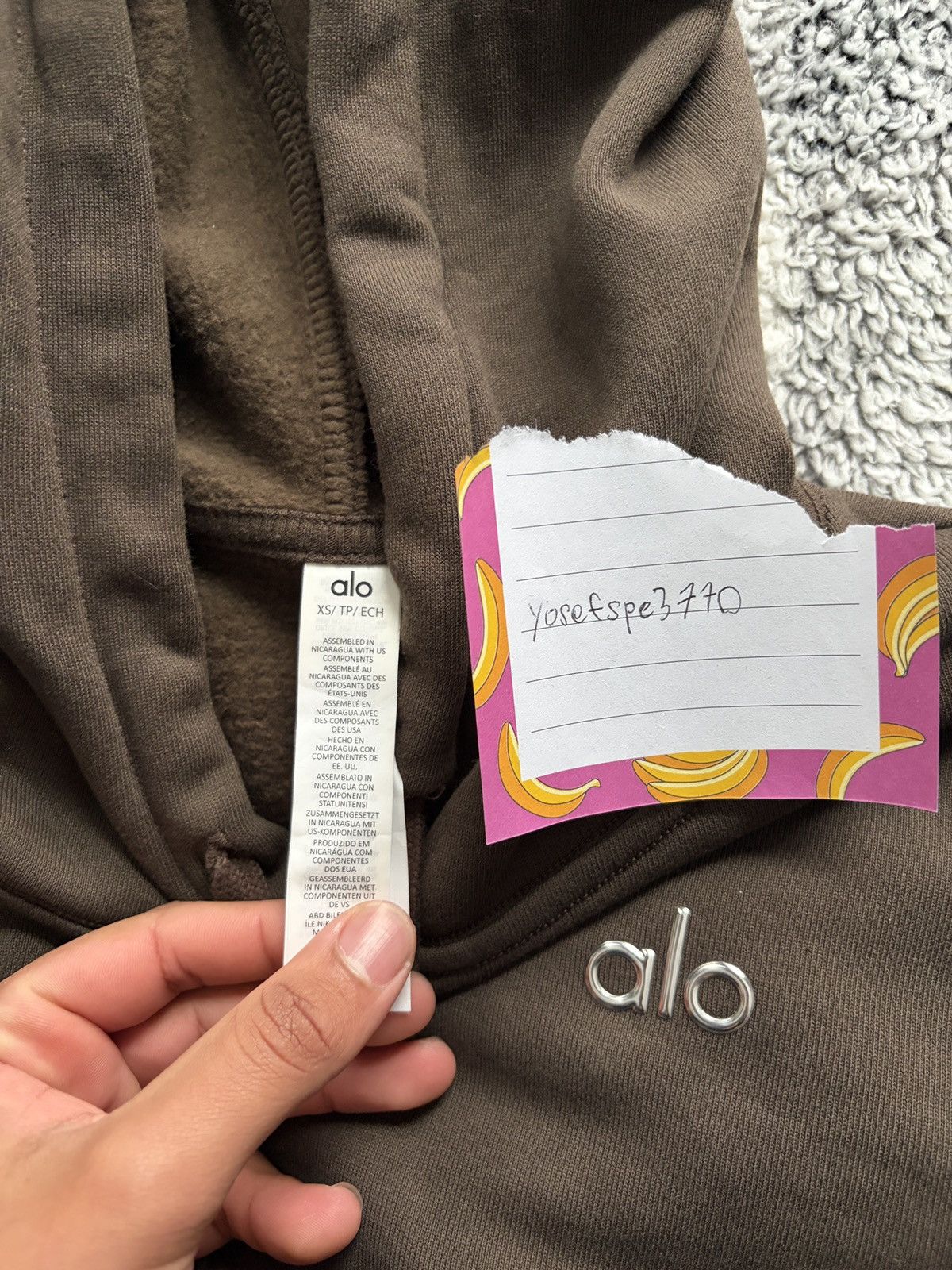 Alo Alo Accolade Hoodie Brown Size US XS / EU 42 / 0 - 2 Thumbnail
