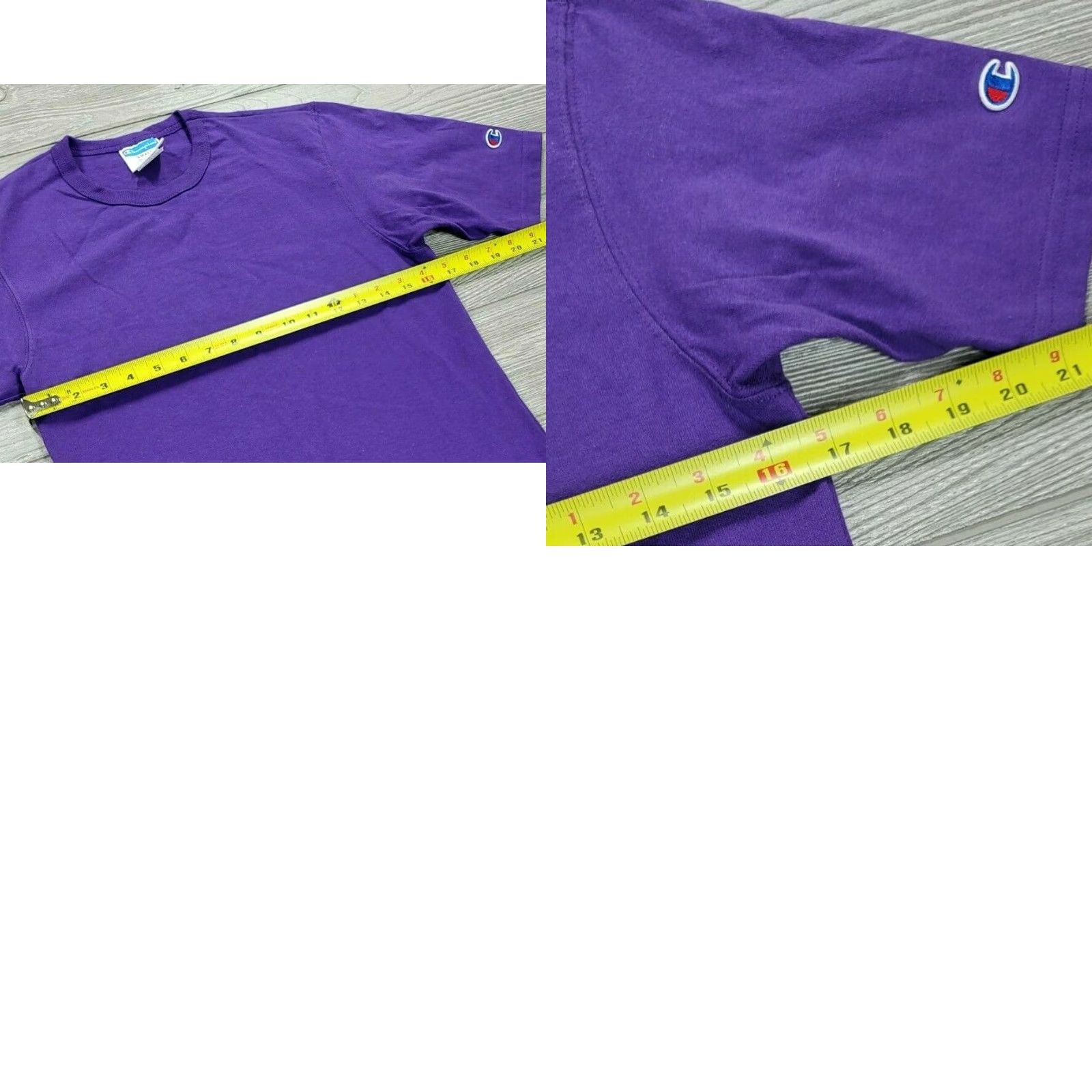 Champion Champion T-Shirt Classic Cotton Purple Short Sleeve Size S Mens OEM Logo Retro (Embroidered) Size US S / EU 44-46 / 1 - 8 Thumbnail