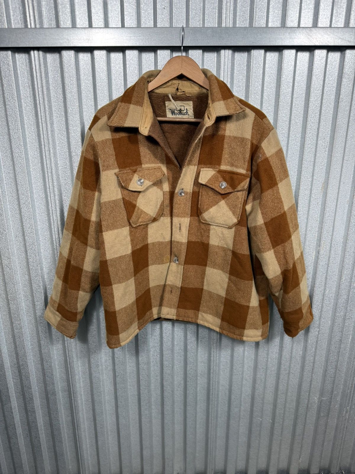 Other 60s Vintage Woolrich Plaid Fleece Western Jacket Size US L / EU 52-54 / 3 - 7 Thumbnail