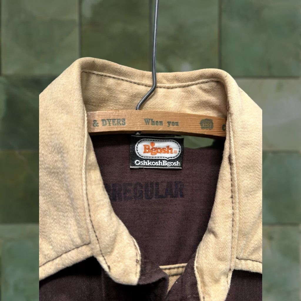 Vintage VINTAGE Osh Kosh Men's Western Shirt XL Cotton Button-Up Long Sleeve Brown 70s Size US XL / EU 56 / 4 - 1 Thumbnail