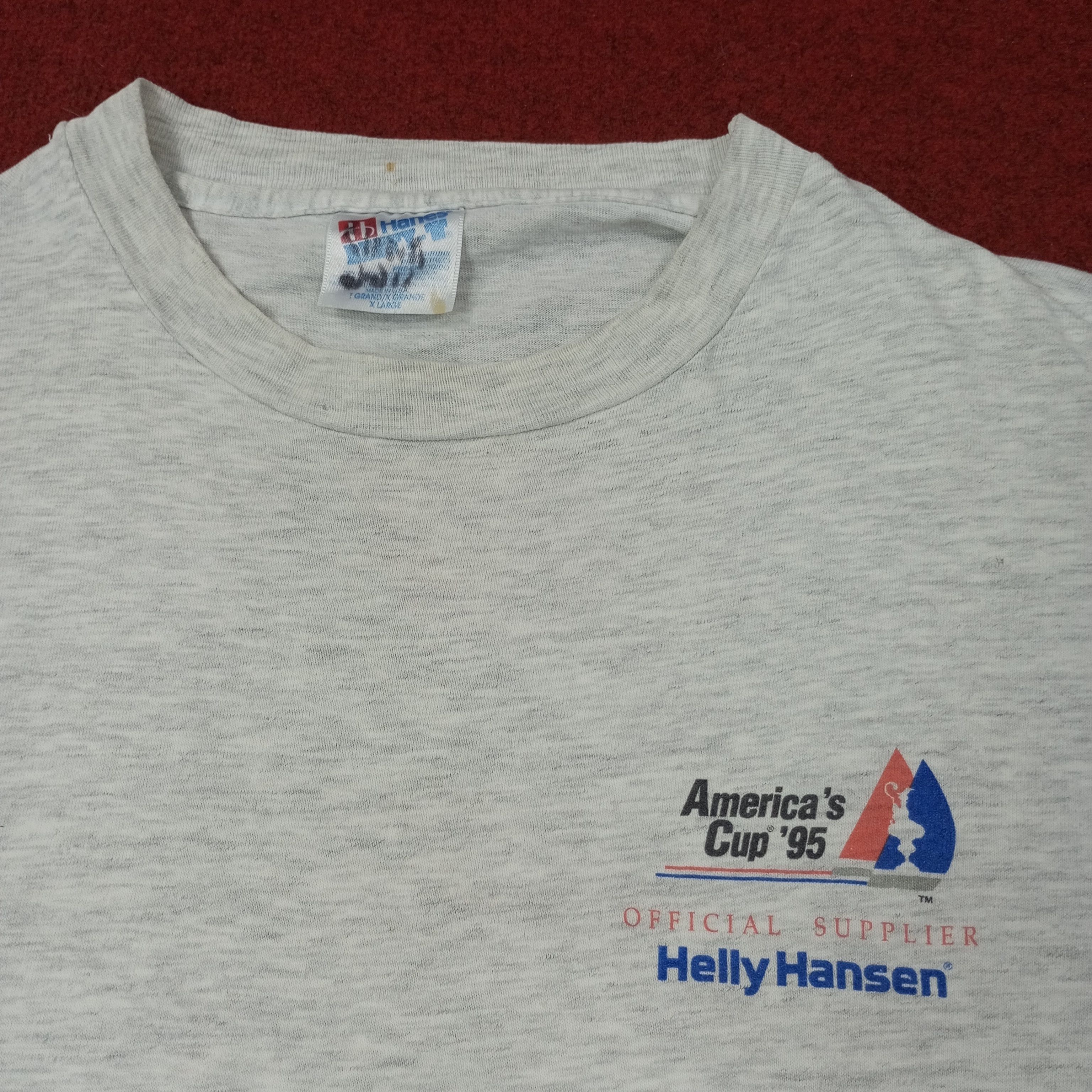 Helly Hansen Helly Hansen America Cup 1995 Vintage Tshirt c223n32 Size US XL / EU 56 / 4 - 4 Thumbnail
