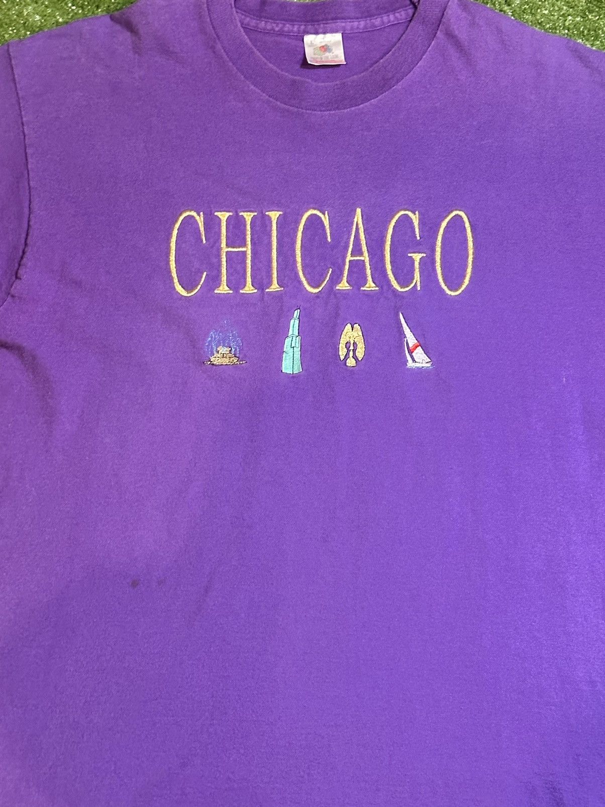 Band Tees × Vintage Vintage Single Stitch 90s Chicago Tee Size US L / EU 52-54 / 3 - 3 Thumbnail